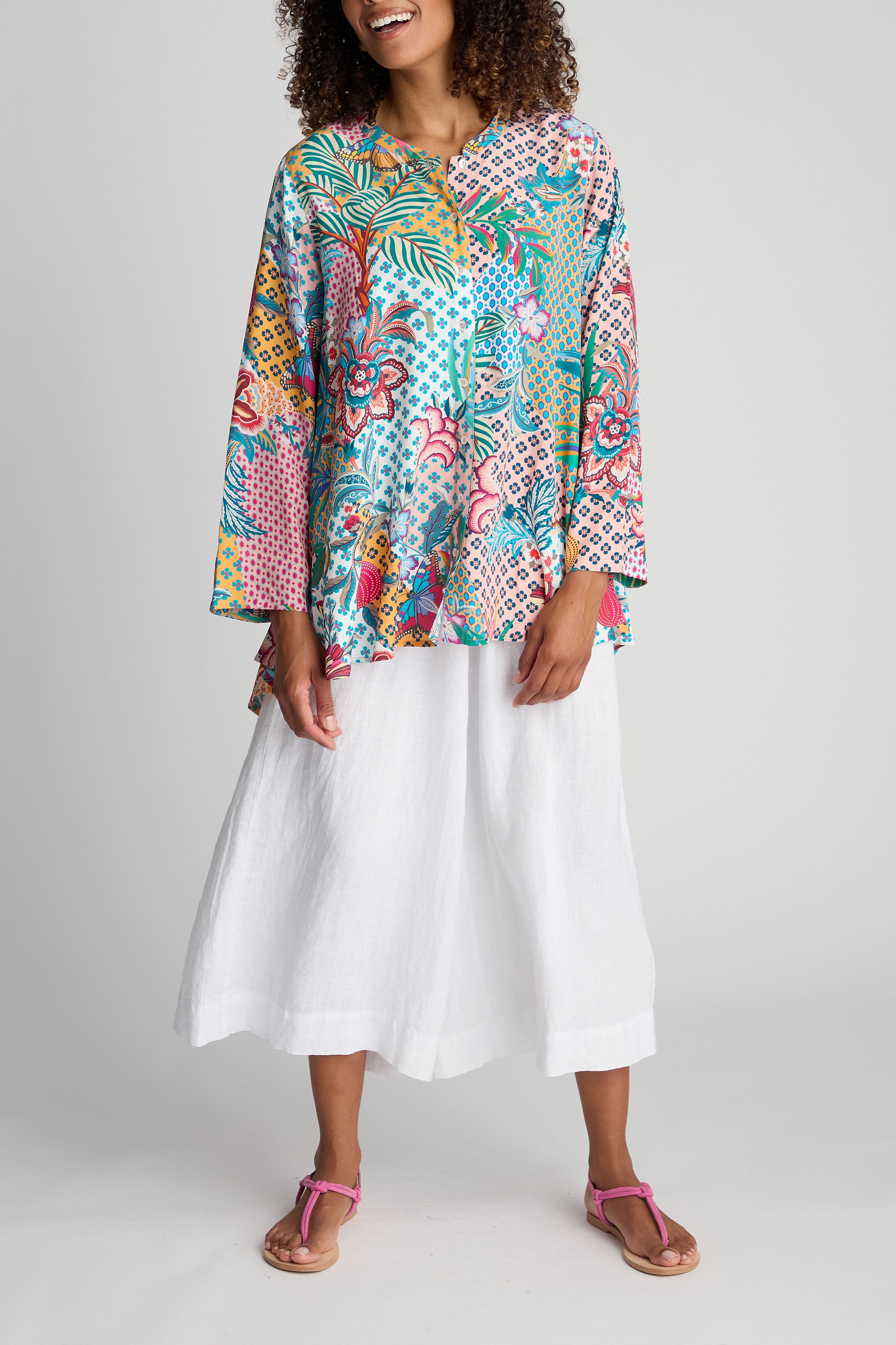 Botanical Patchwork Shirt - Multi