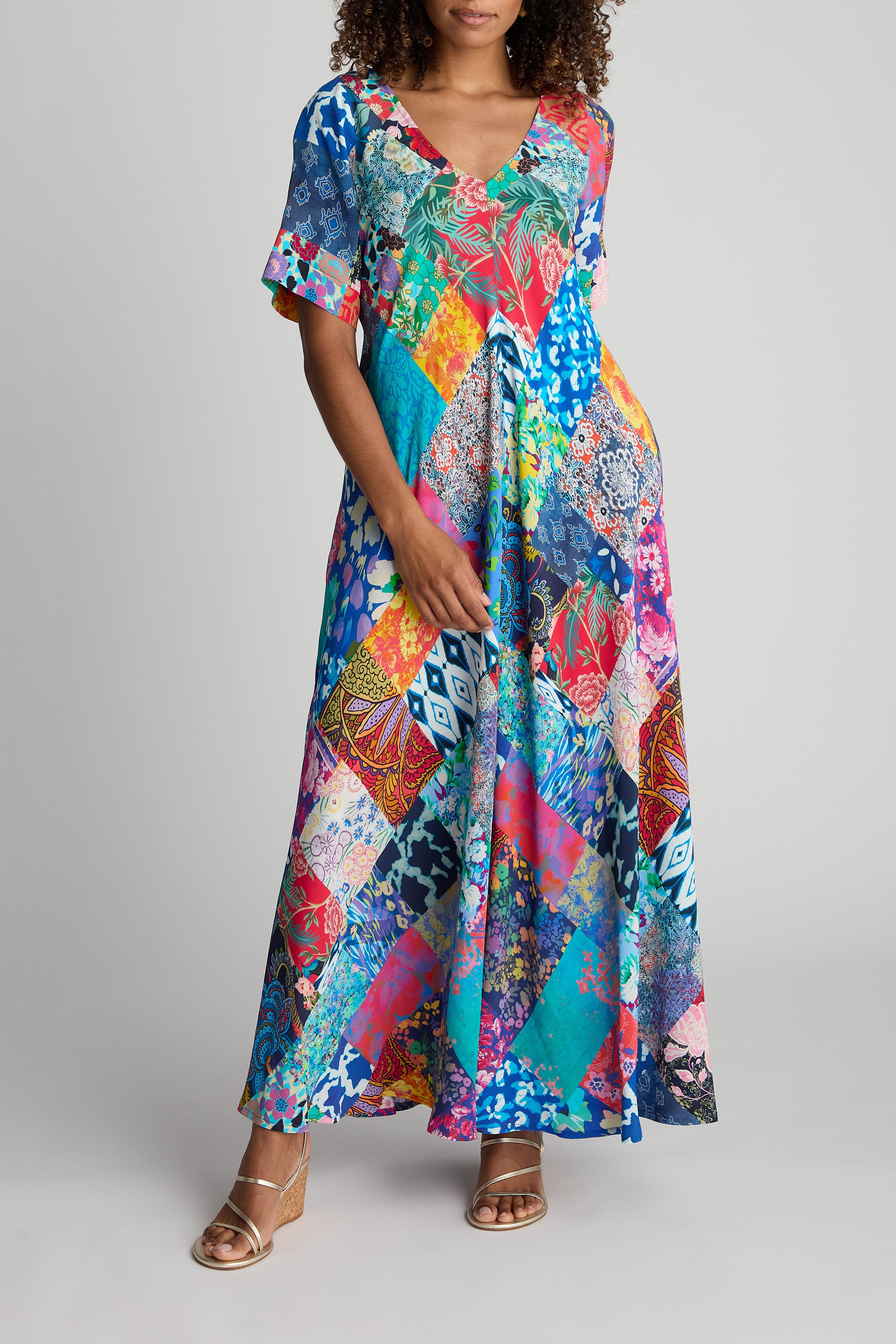 Sahara Patchwork Maxi Dress - Multi
