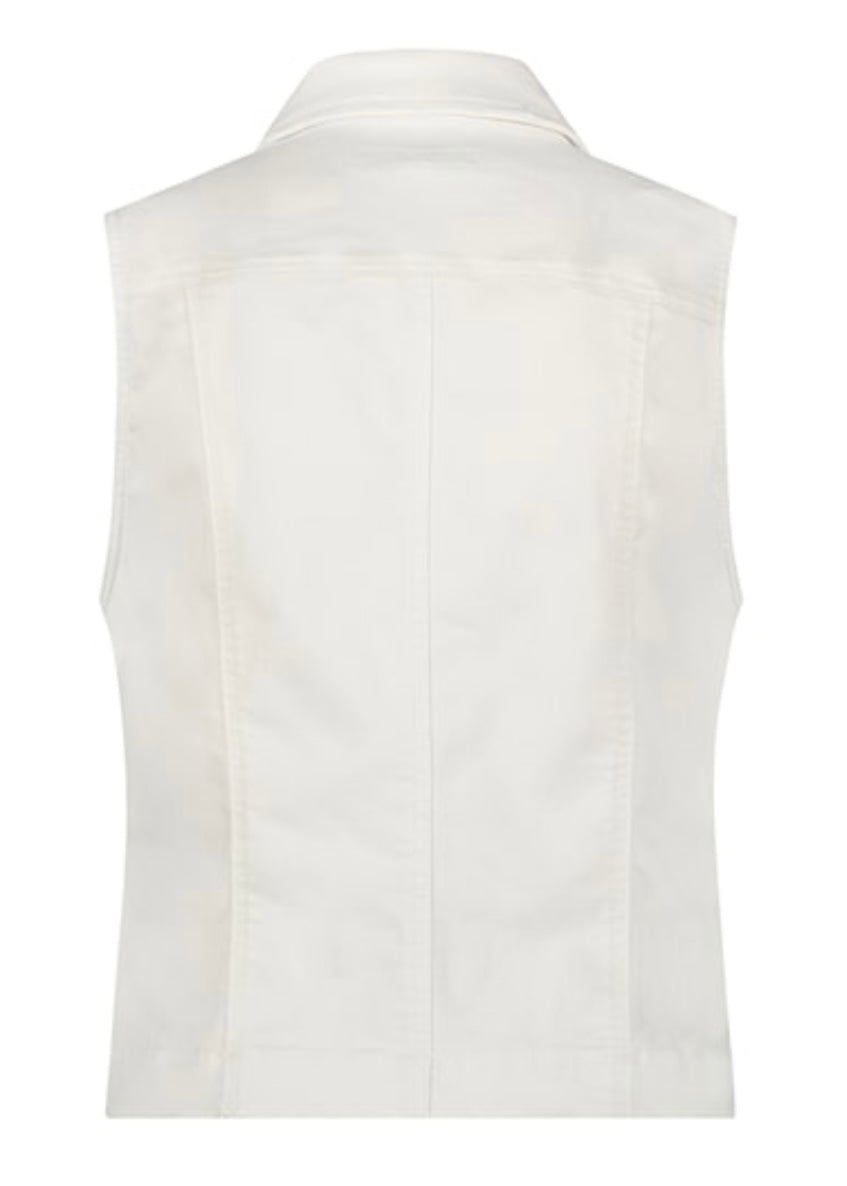 Denim Waistcoat - Off White