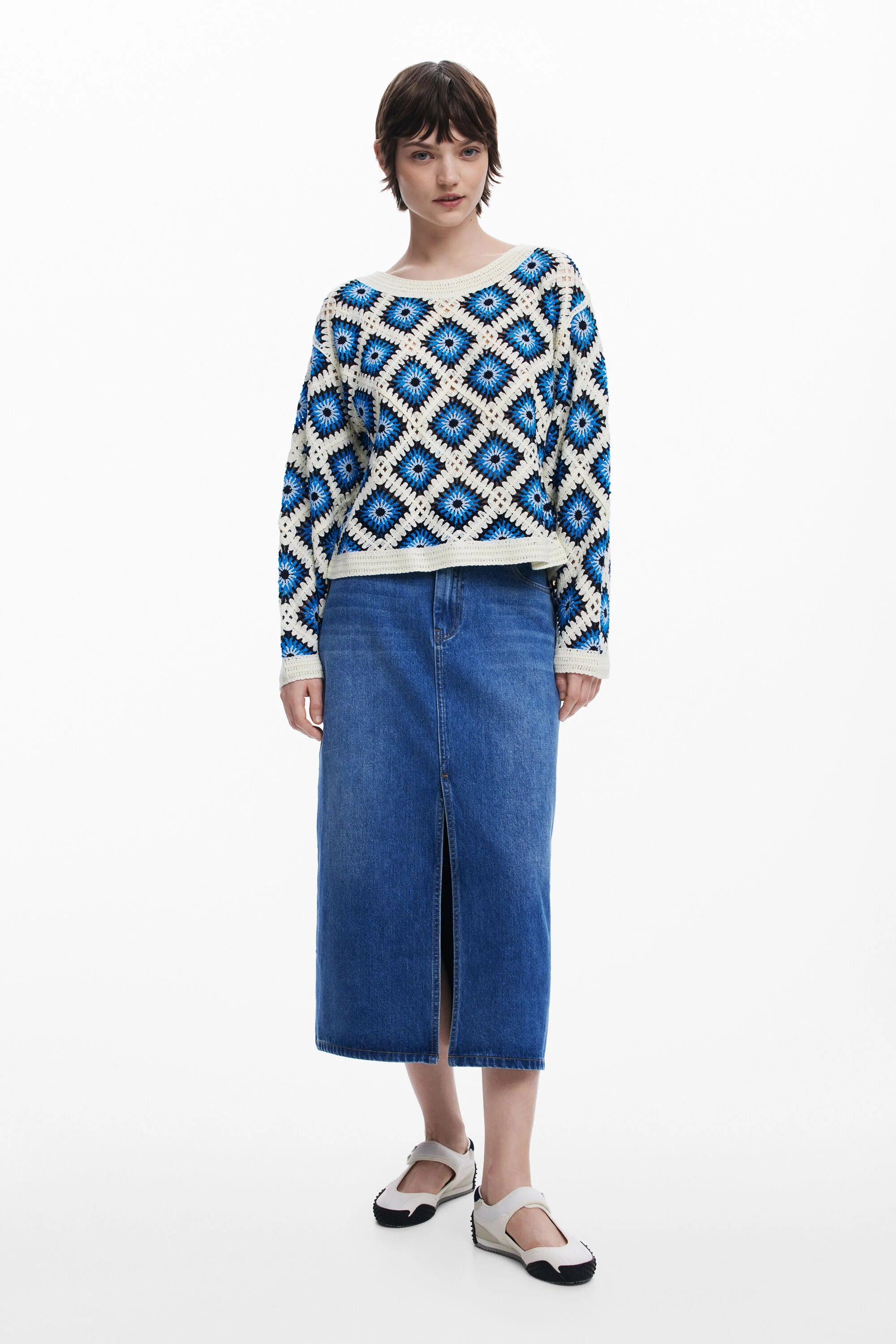 Crotched Jumper - Blue