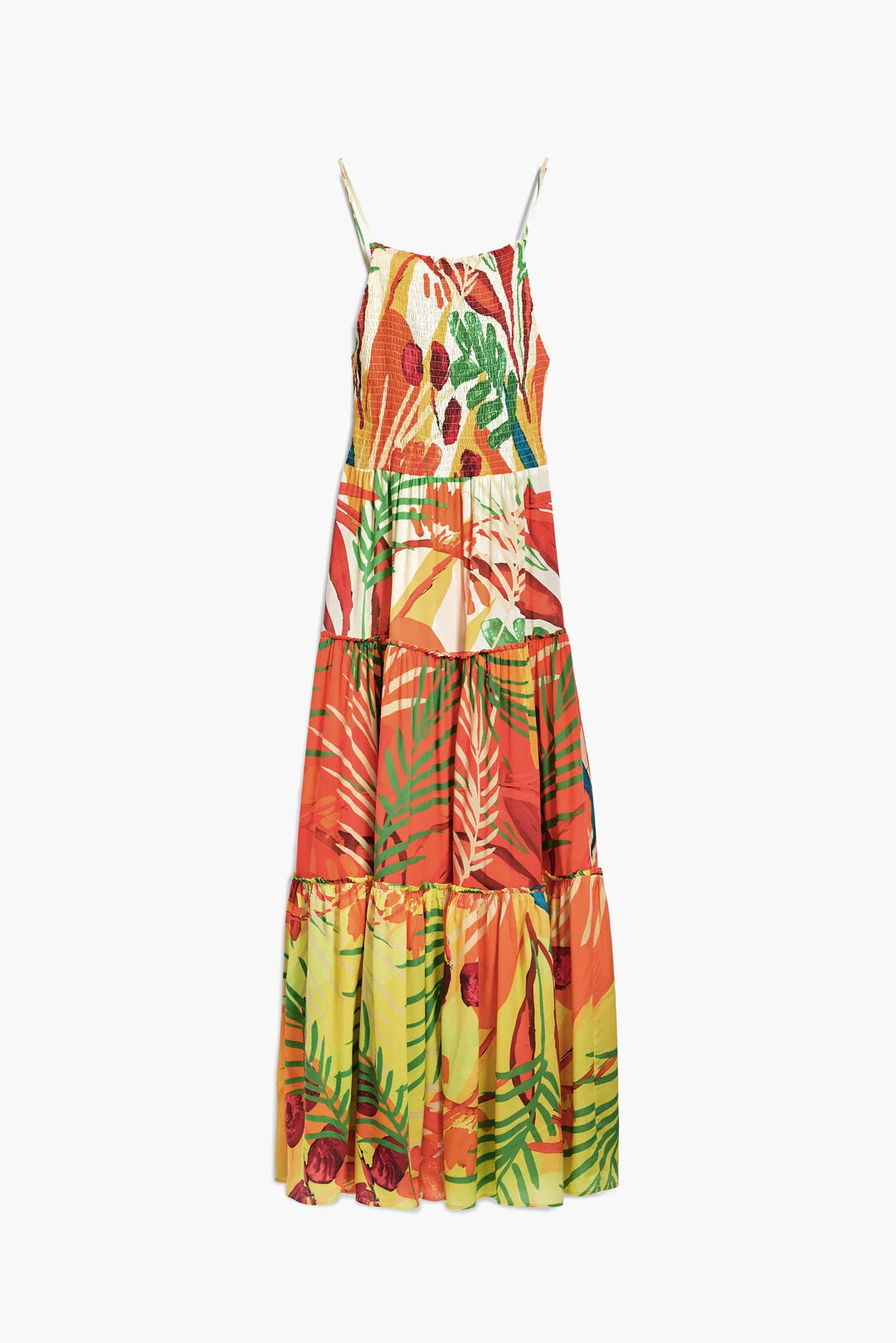 Tropical Maxi Dress - Orange
