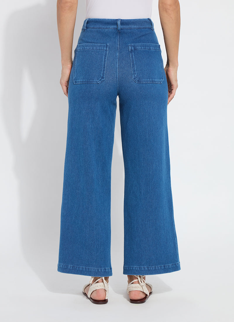 Mallory Wide Leg - Mid Wash