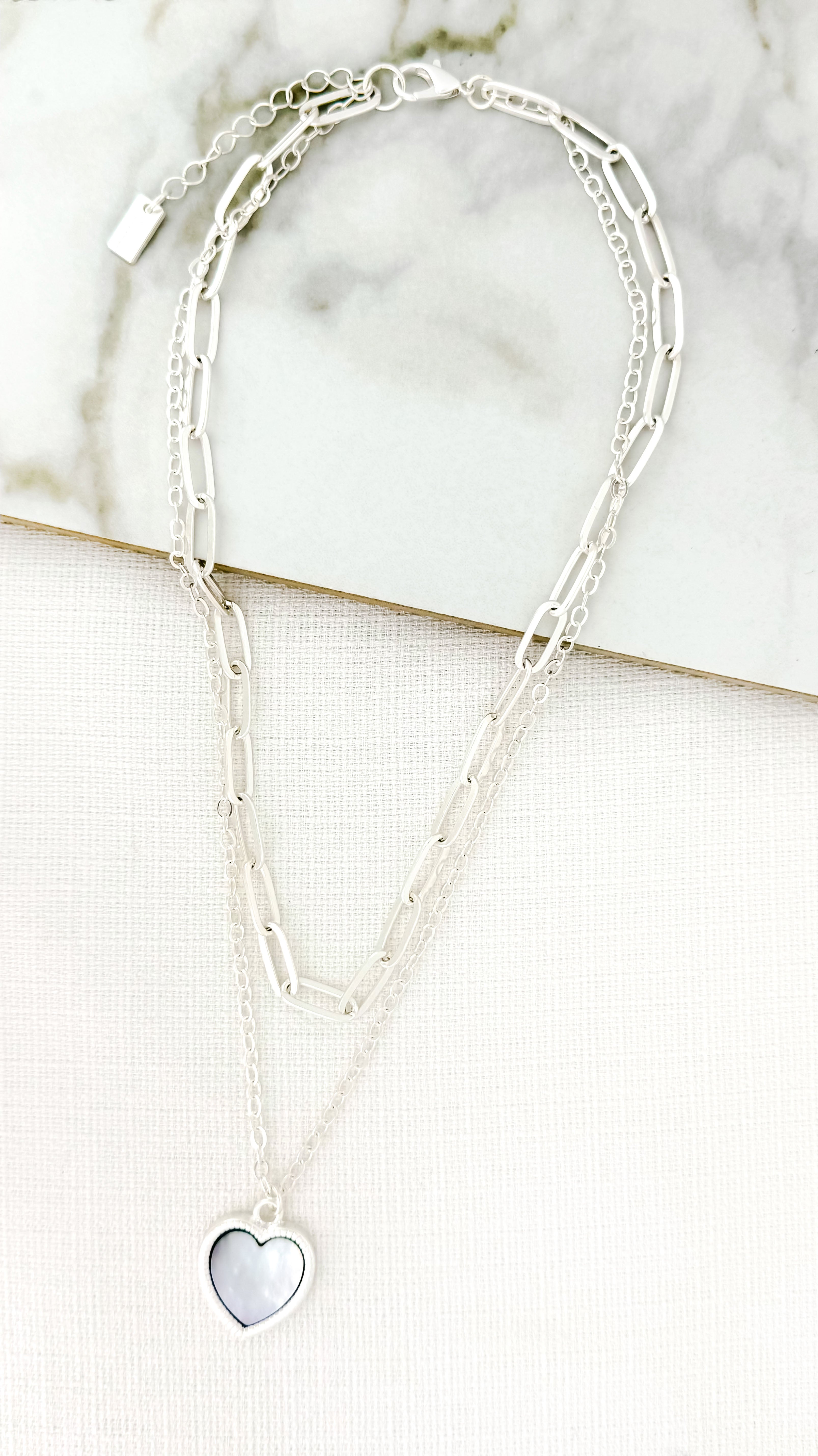 Short Necklace - Silver