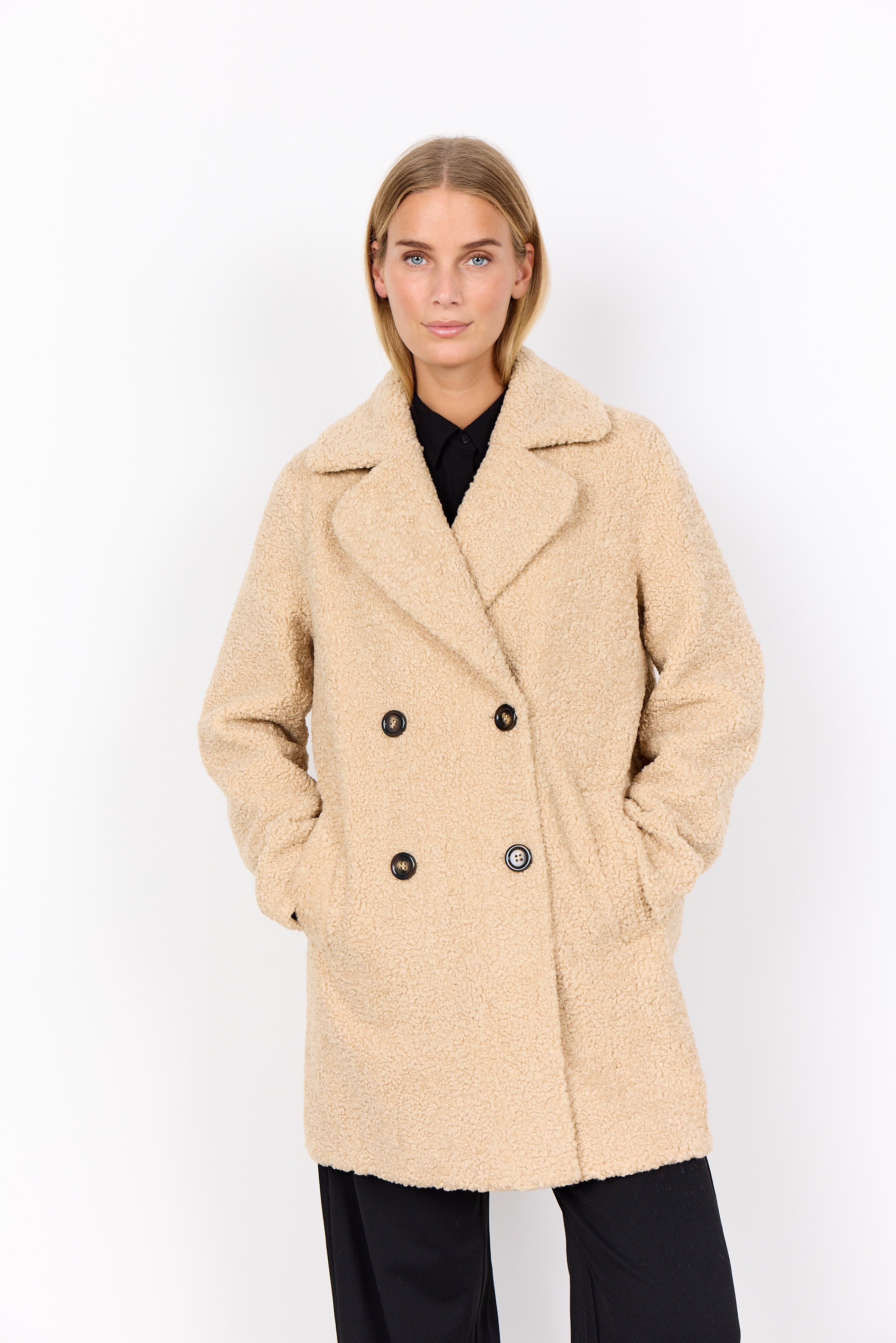 Mukite Teddy Coat - Sand