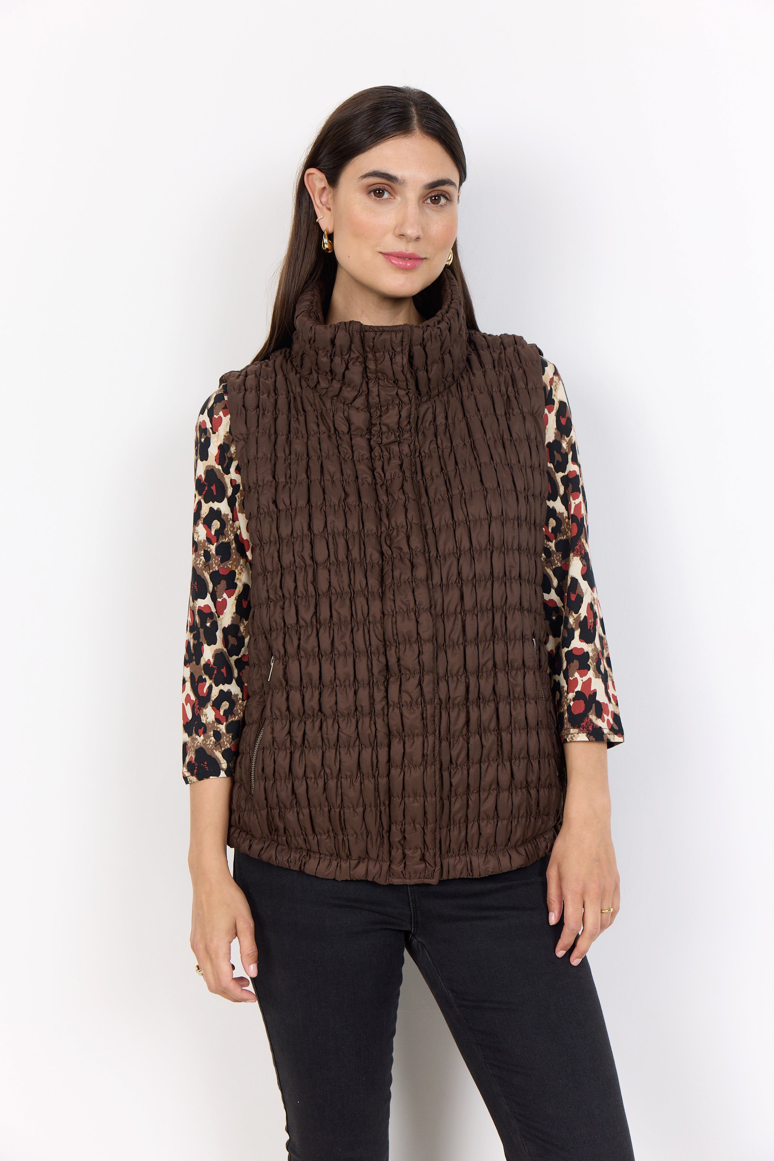 Sevilla Quilted Gilet - Chocolate