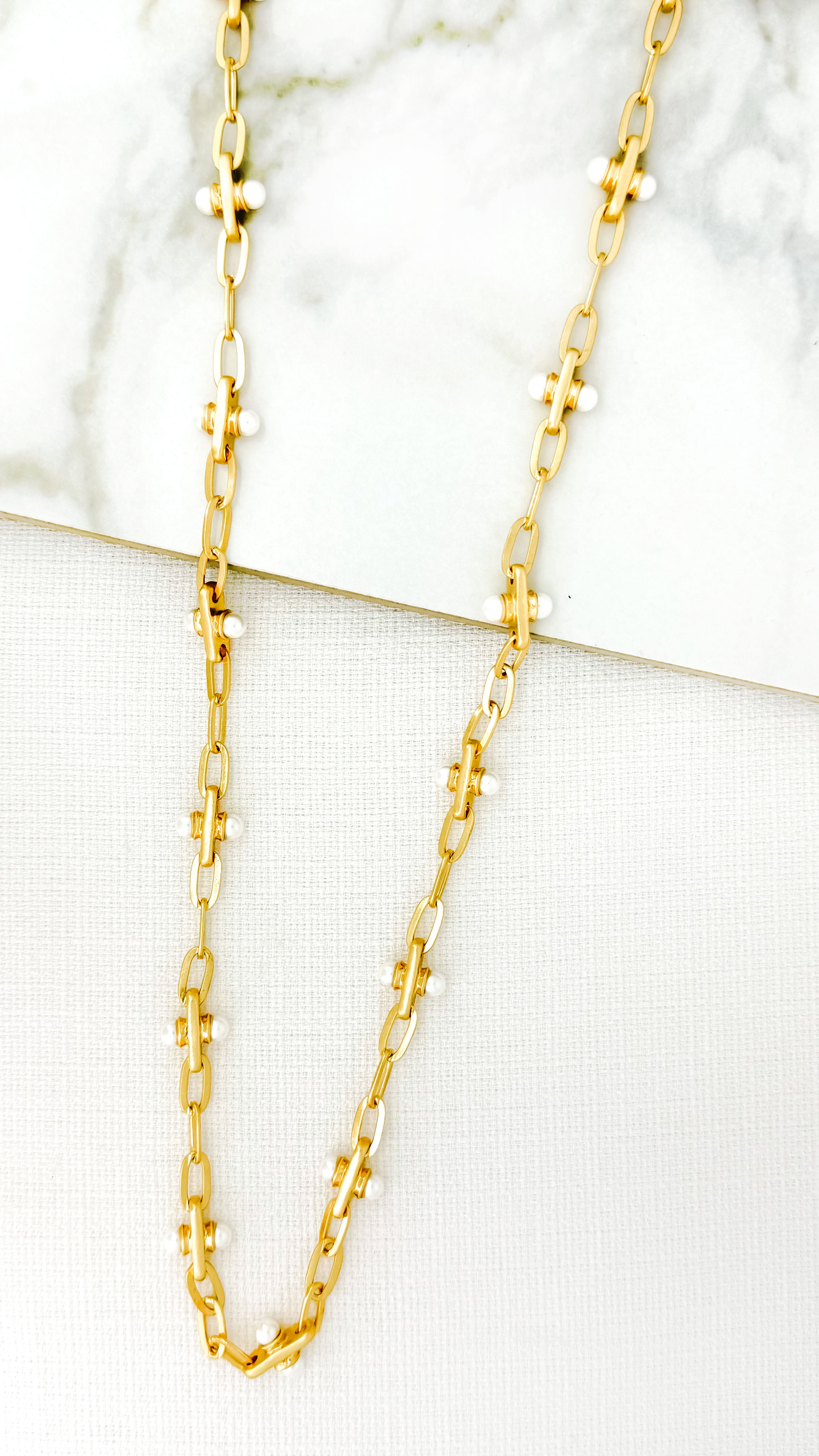 Long Necklace - Gold