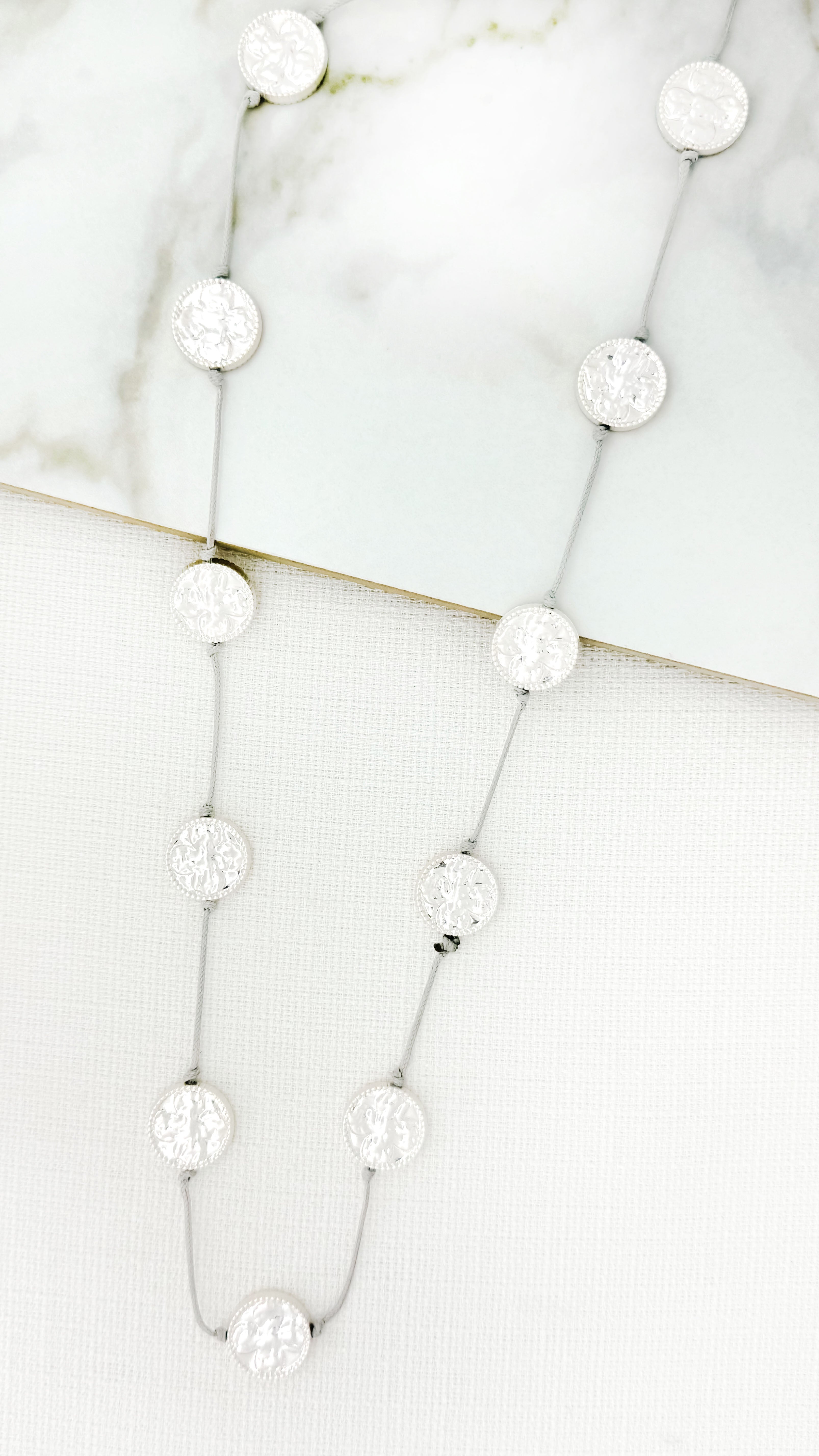 Long Necklace - Silver