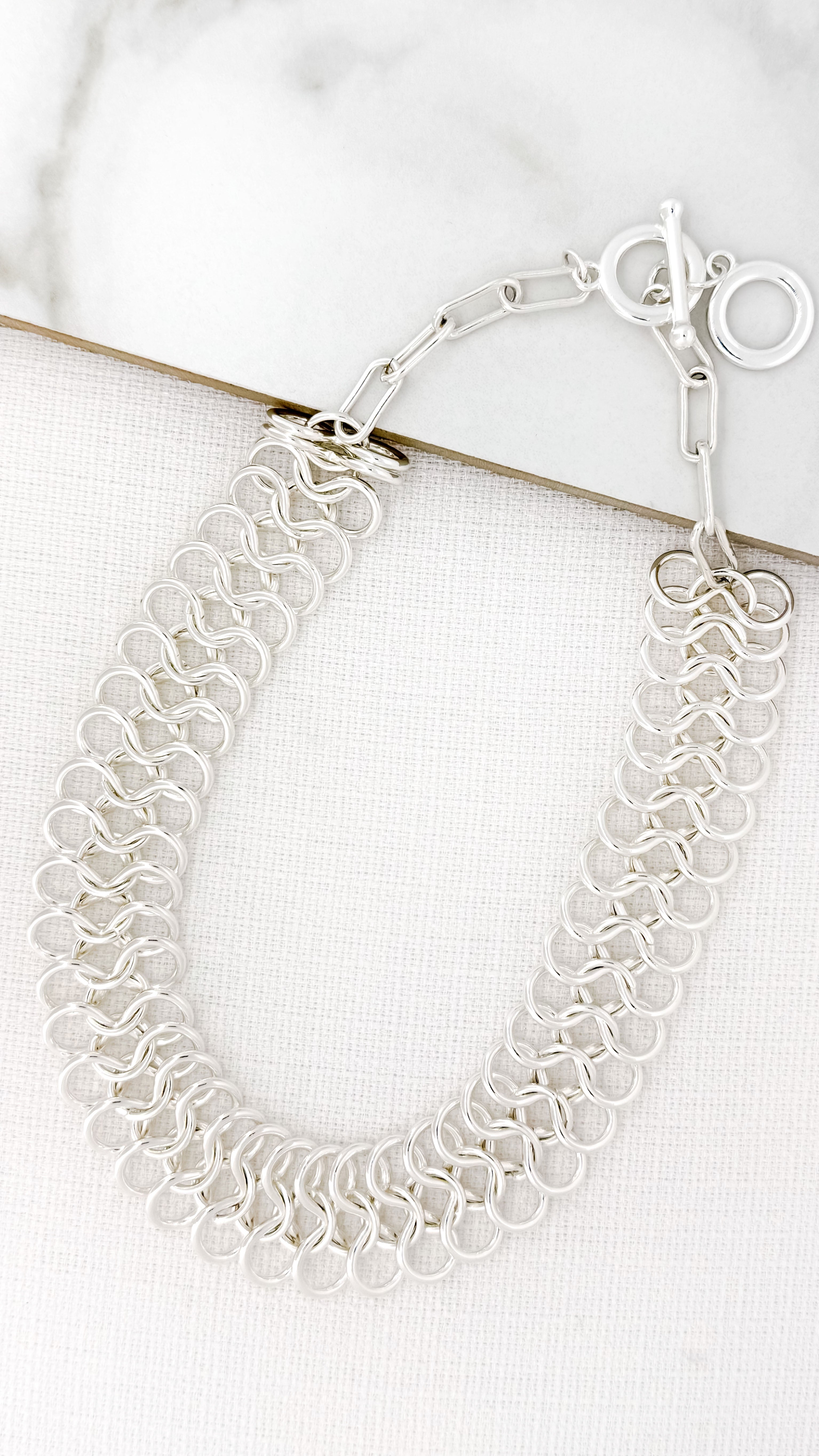 Short Necklace - Silver
