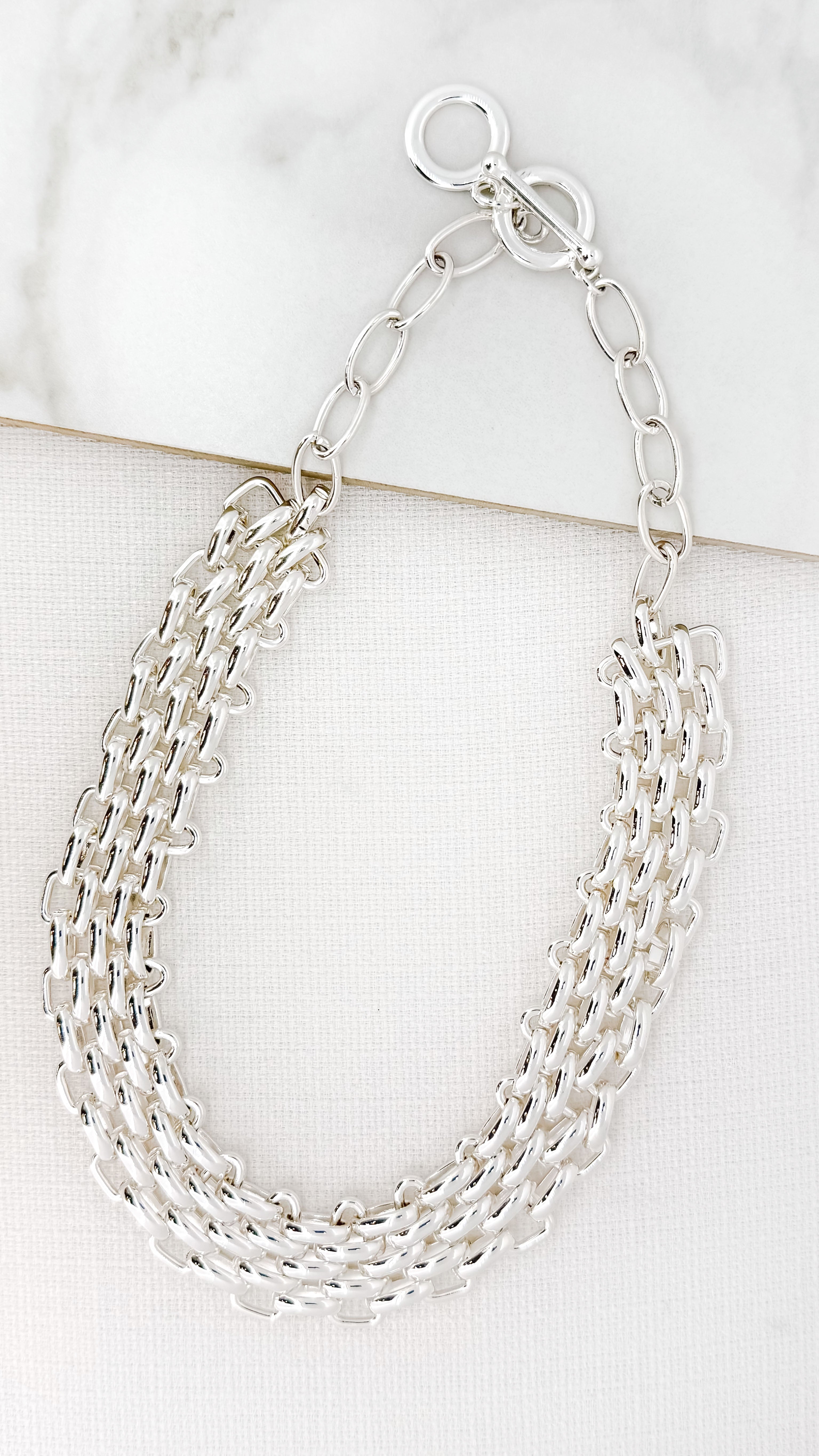 Short Necklace - Silver