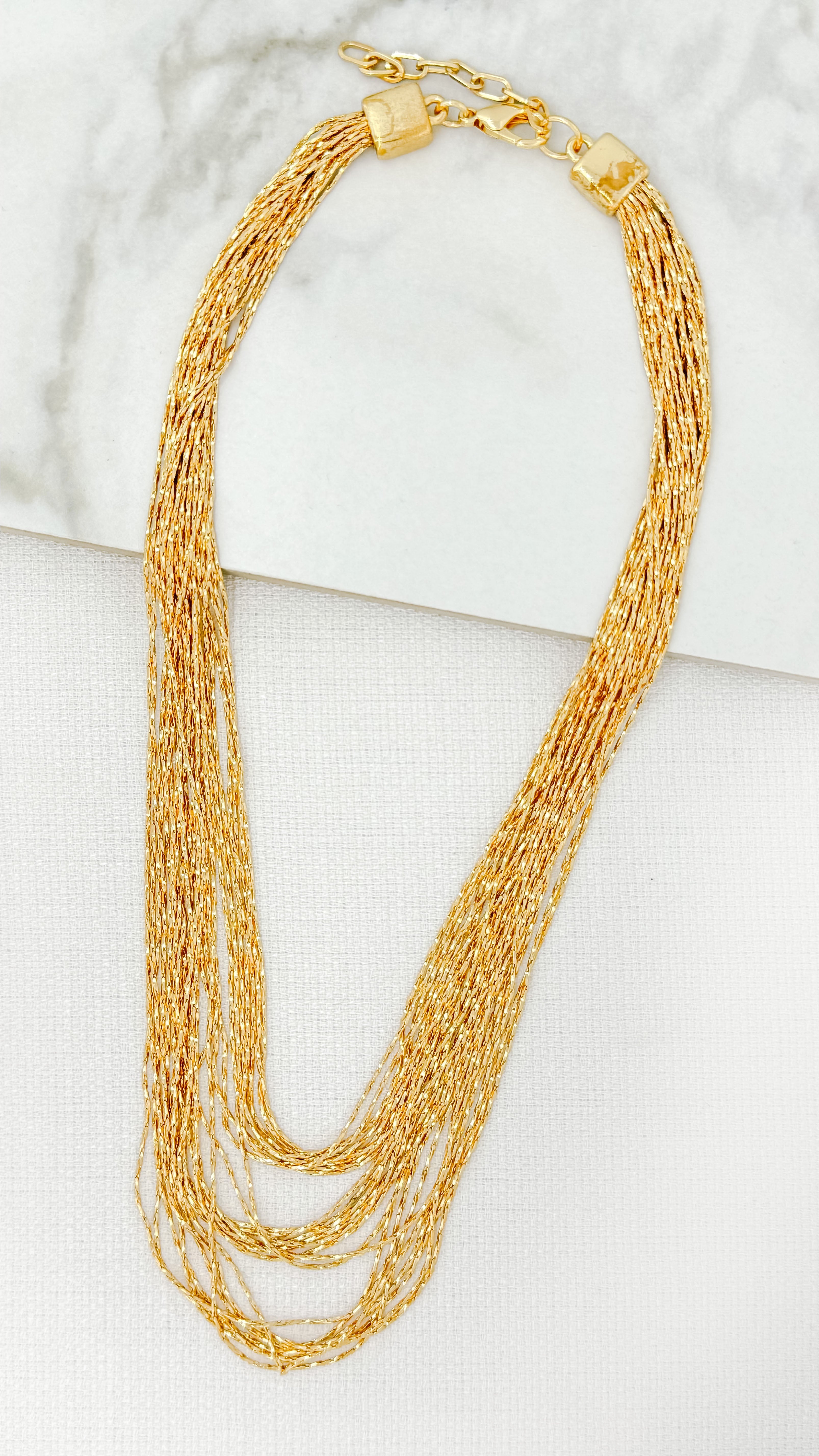 Short Strand Necklace - Gold