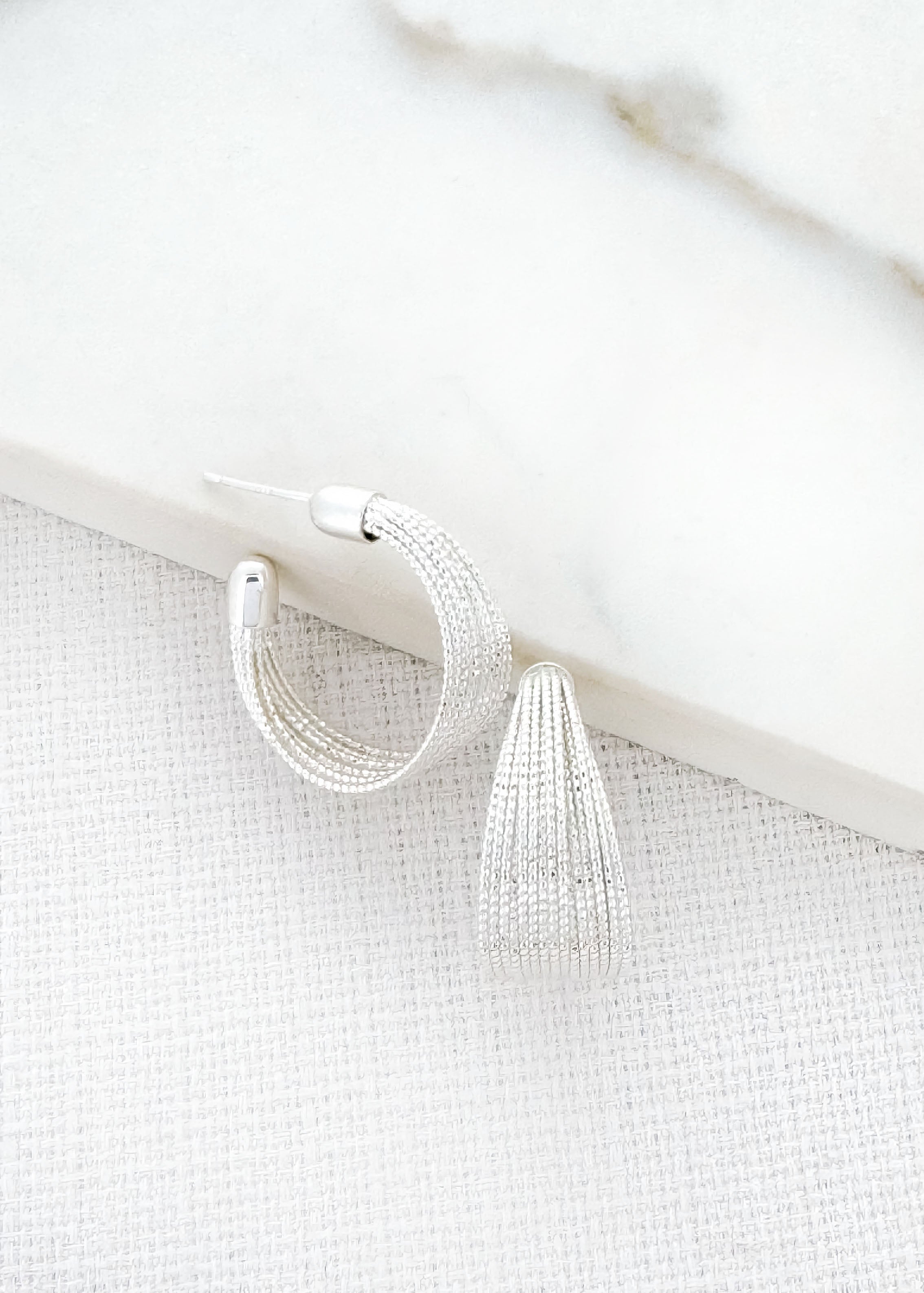 Hoop Earrings - Silver