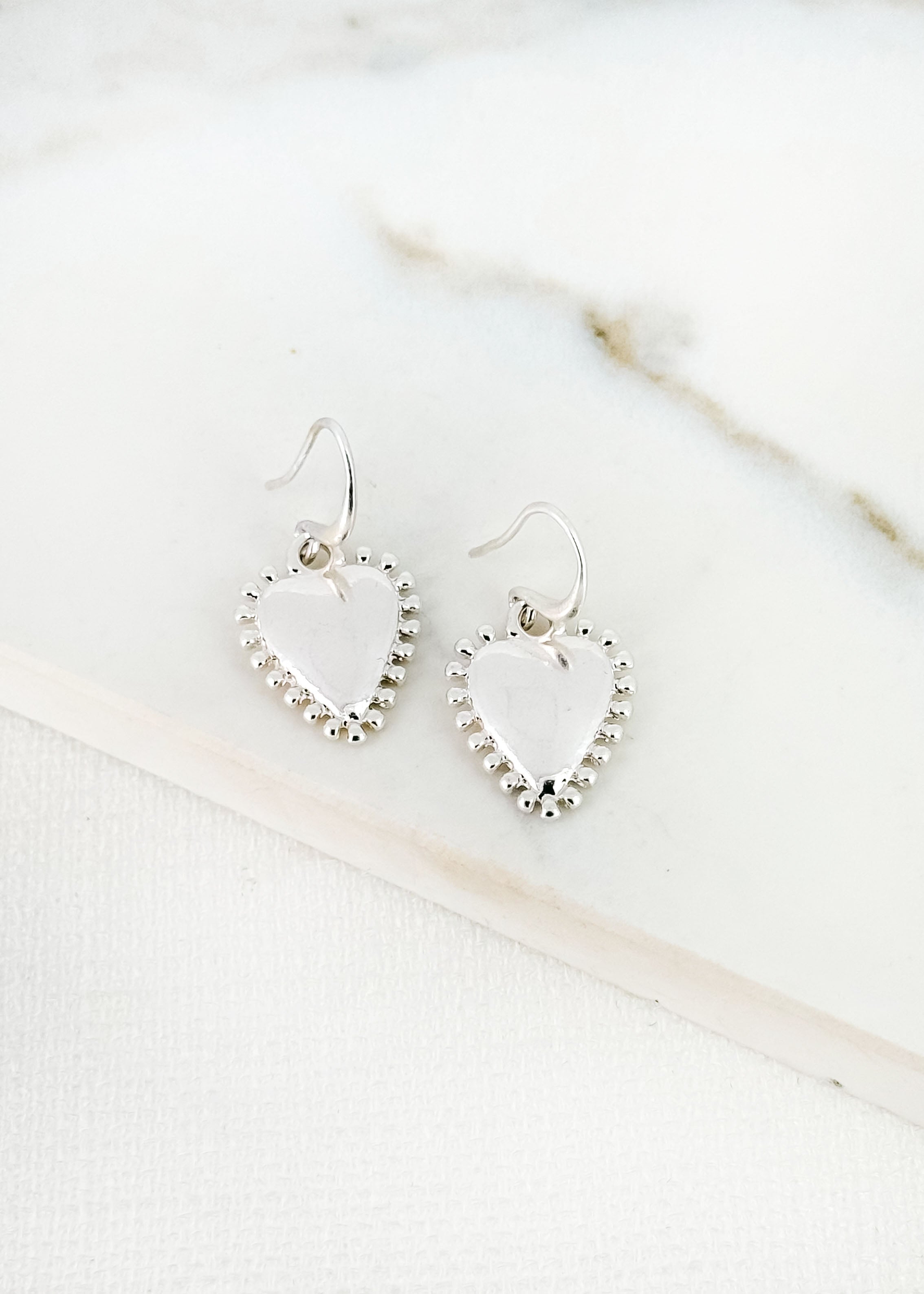 Earrings - Silver Heart