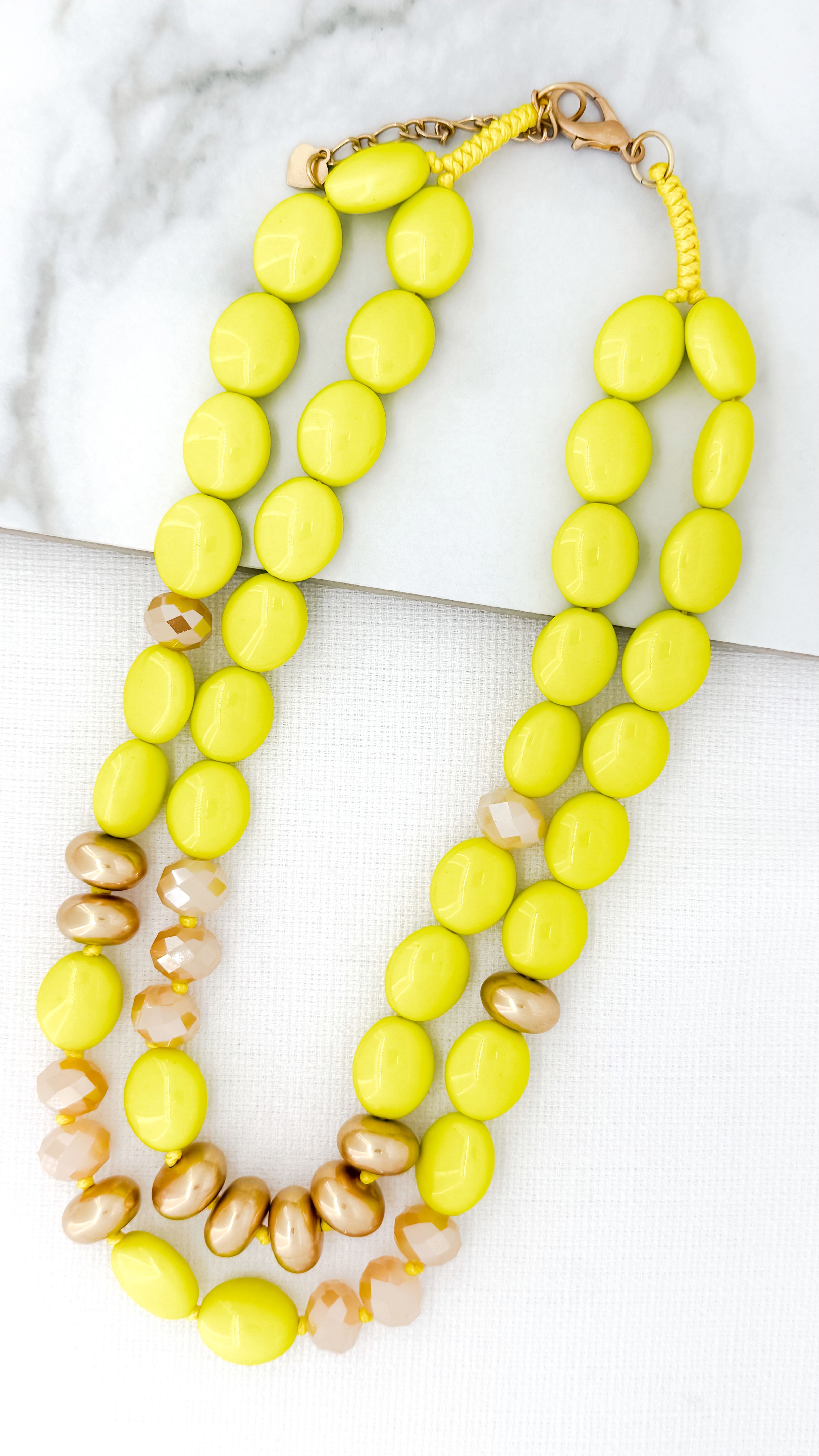 Short Necklace - Lime