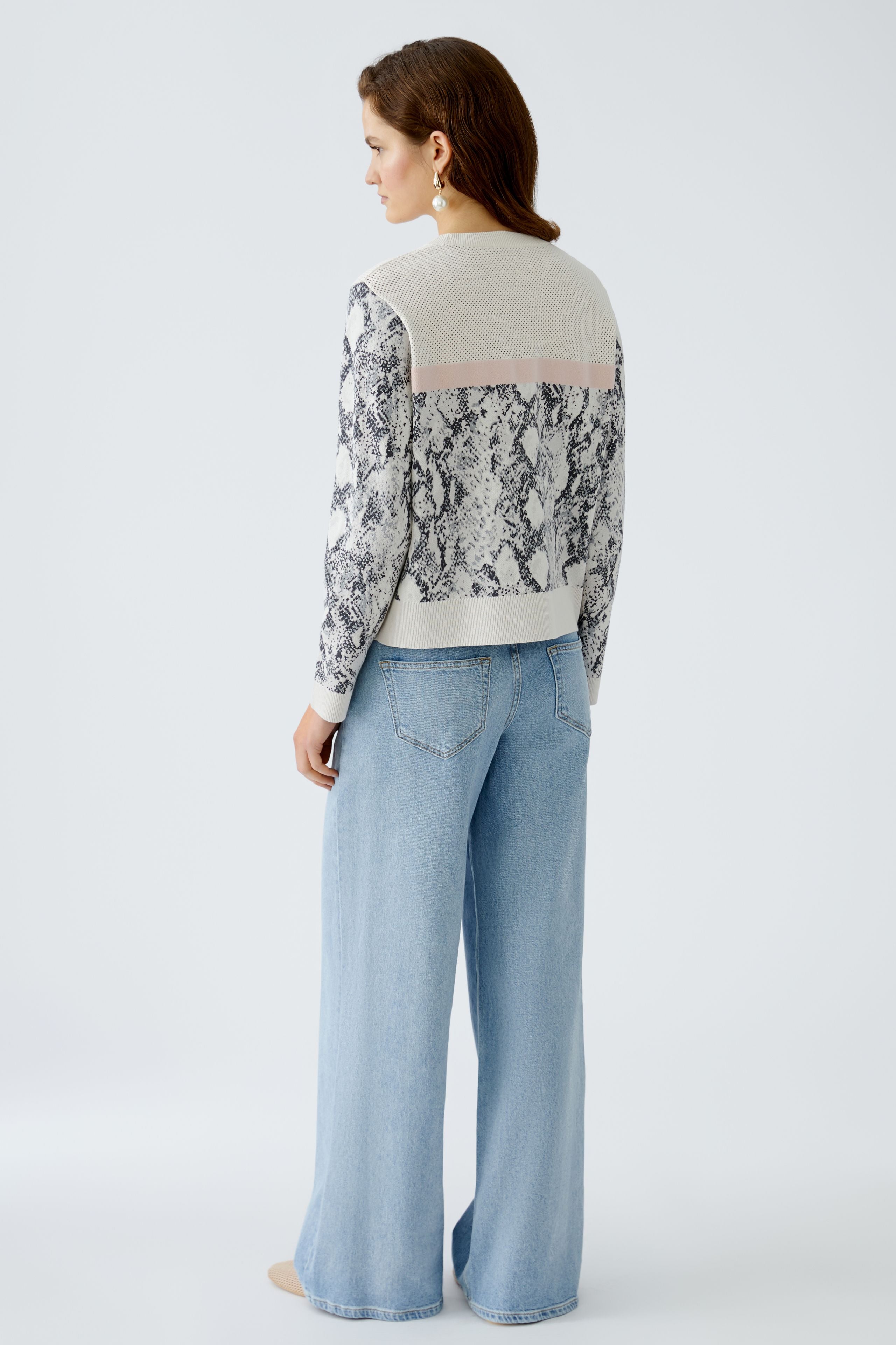 Long Sleeve Jumper - Snake Skin