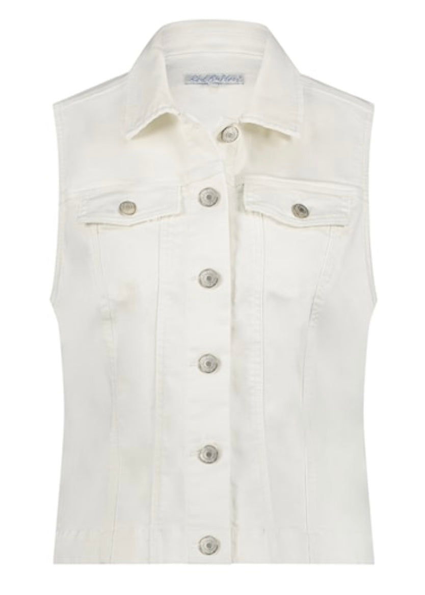 Denim Waistcoat - Off White