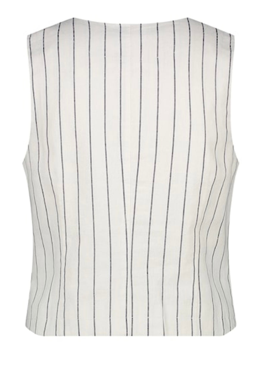 Pinstripe Waistcoat - Navy