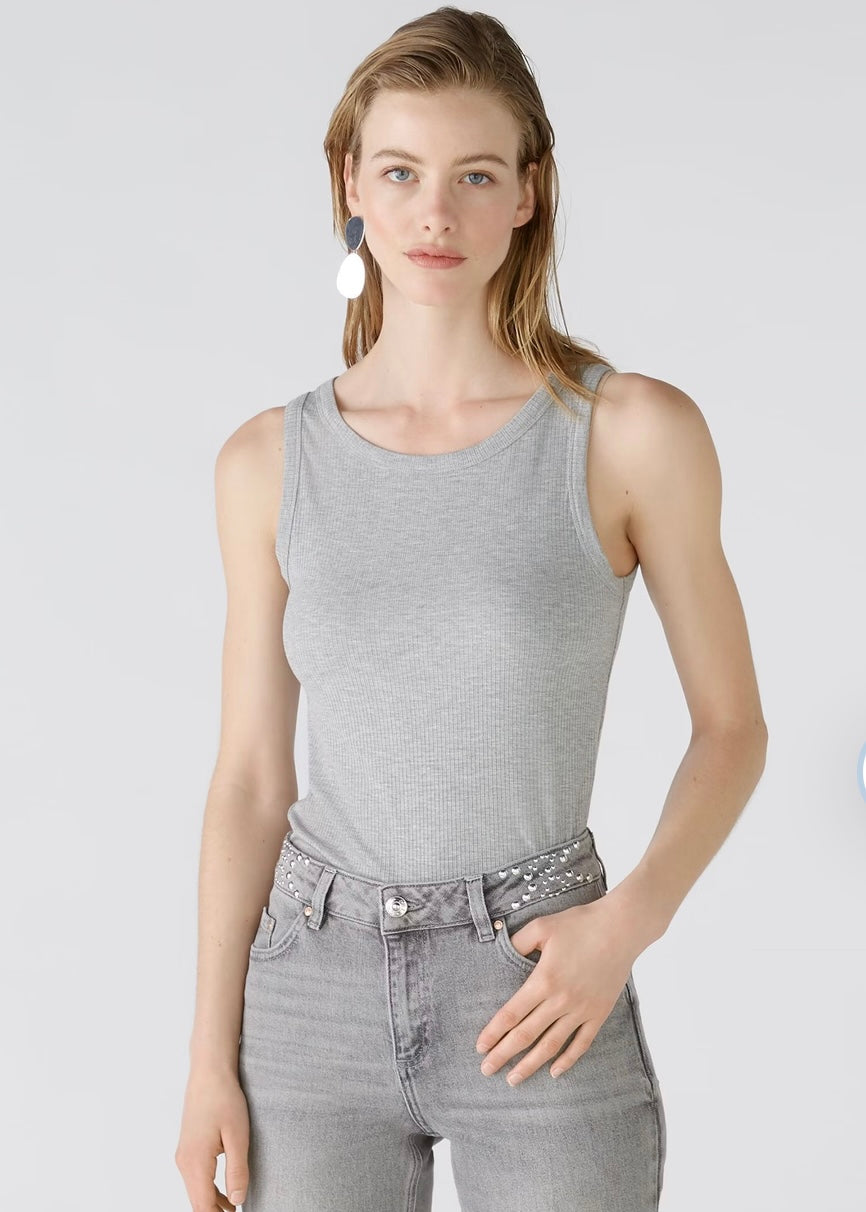 Ribbed Vest - Grey