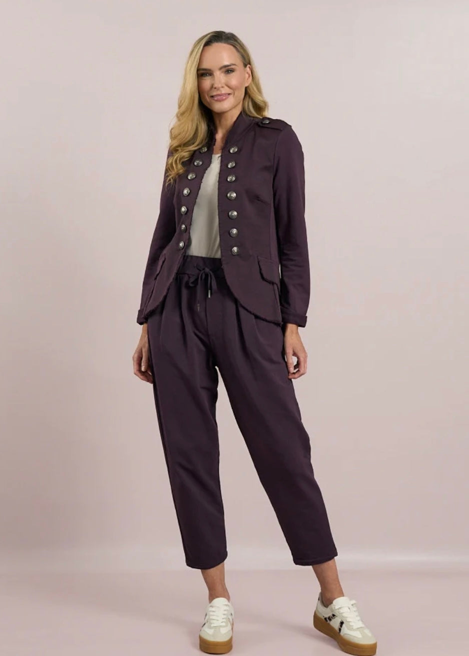 Military Jacket - Mulberry