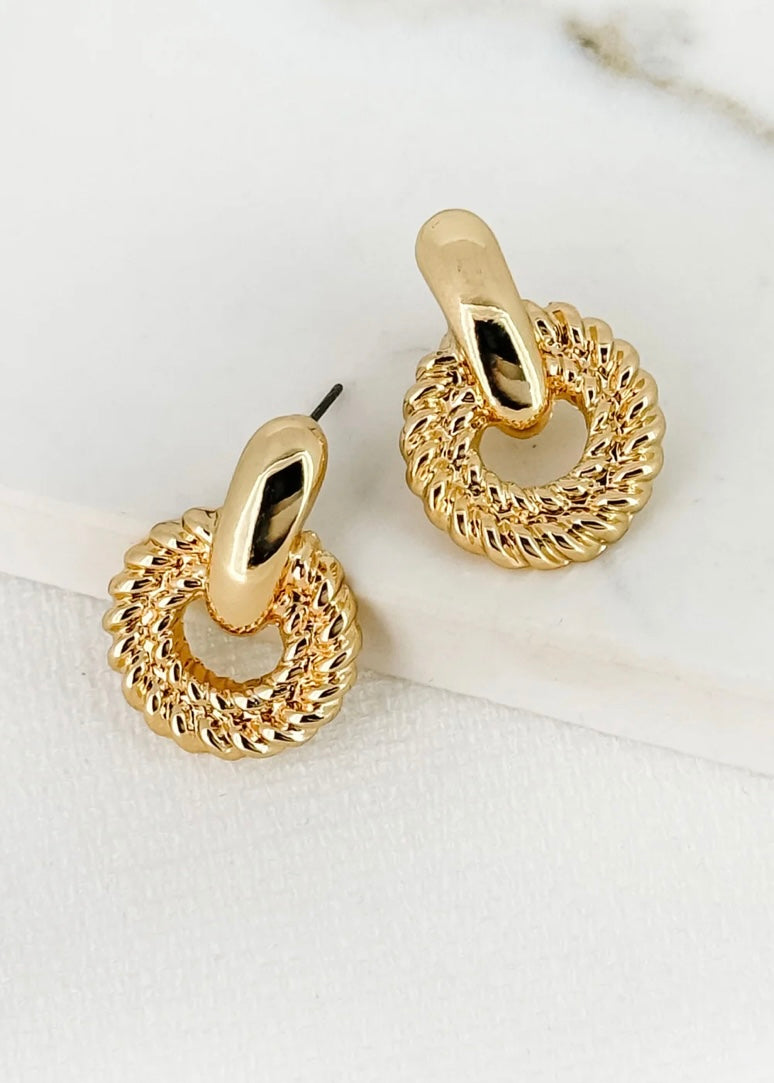 Circle earrings - Gold