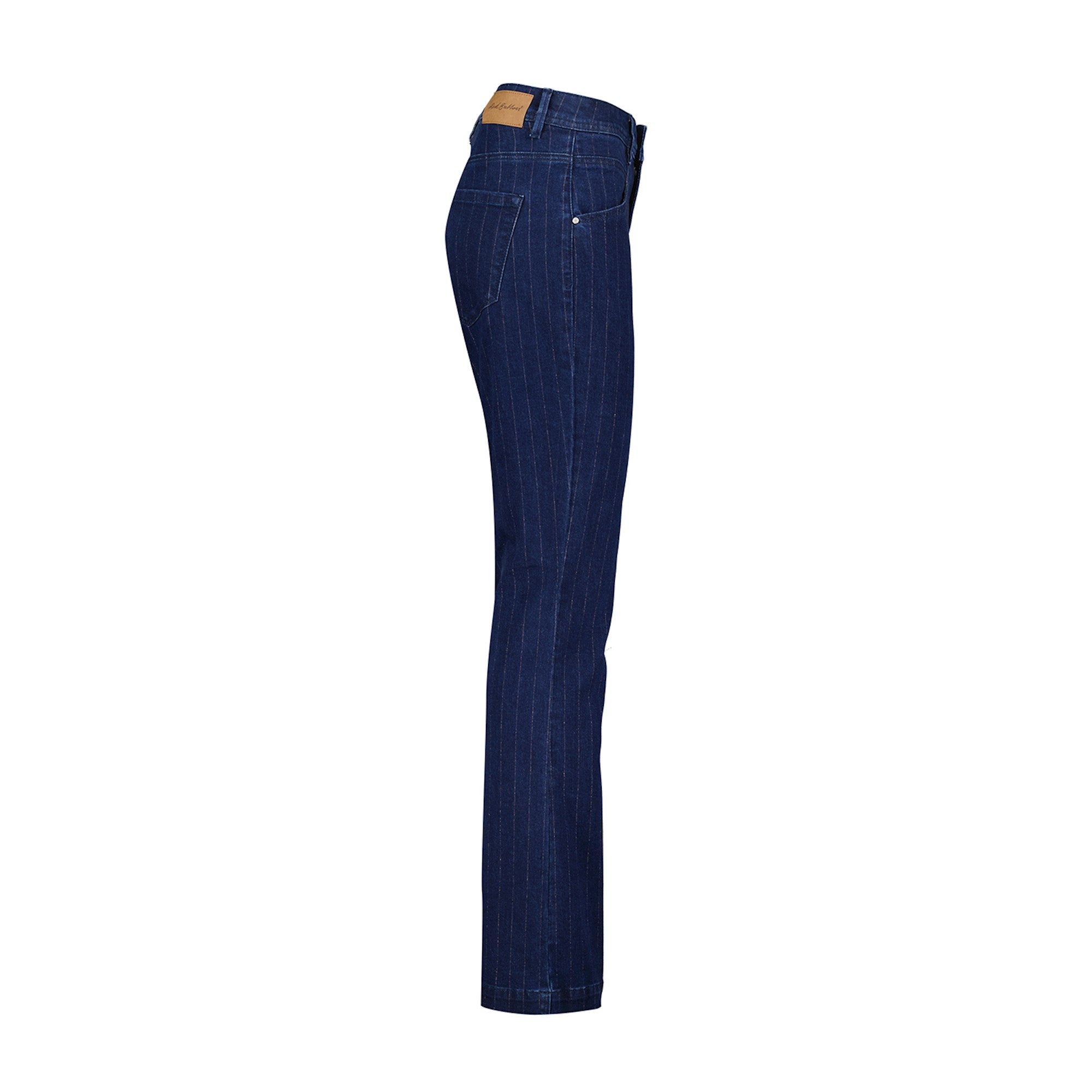 Babette Pinstripe Jeans - Dark Blue