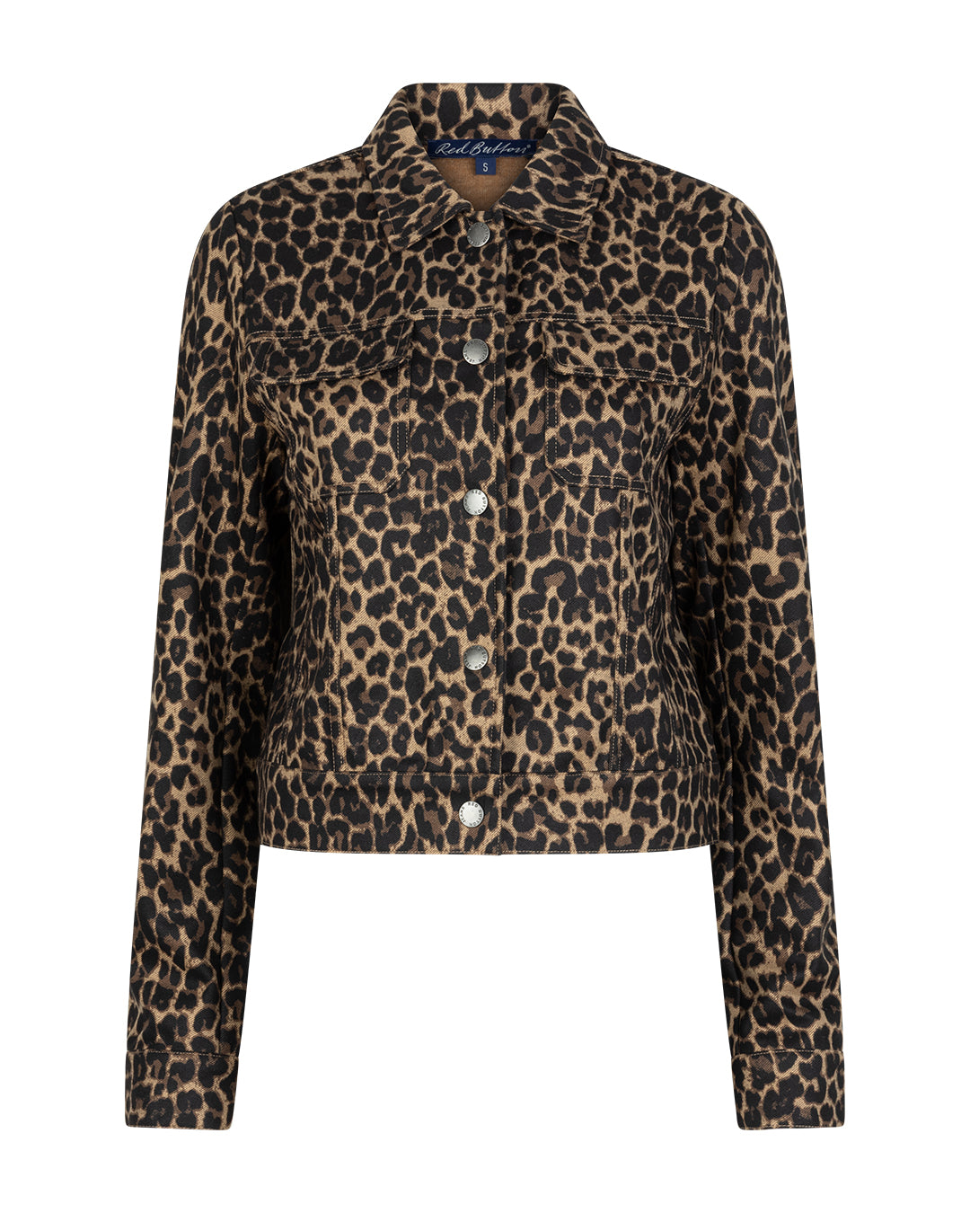 Denim Leopard Print Jacket - Animal Print