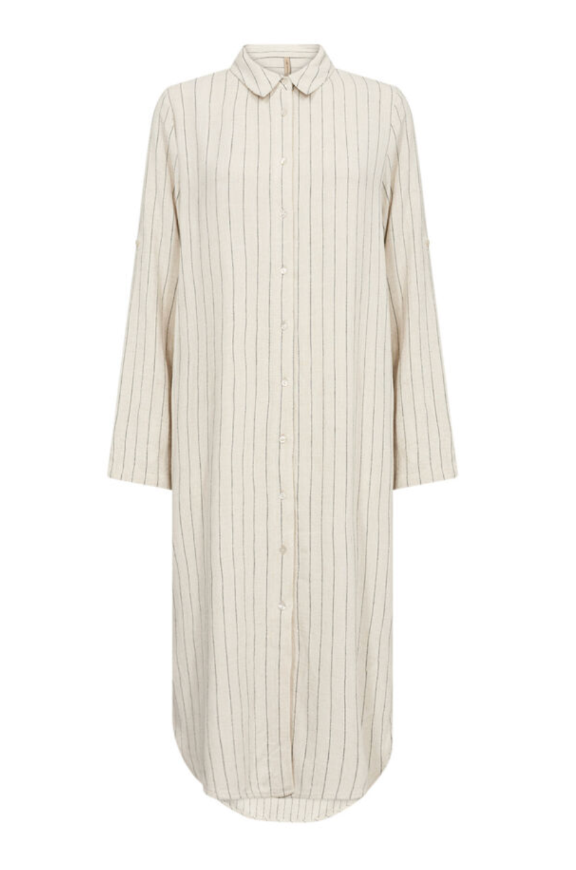Poula Shirt Dress - Cream