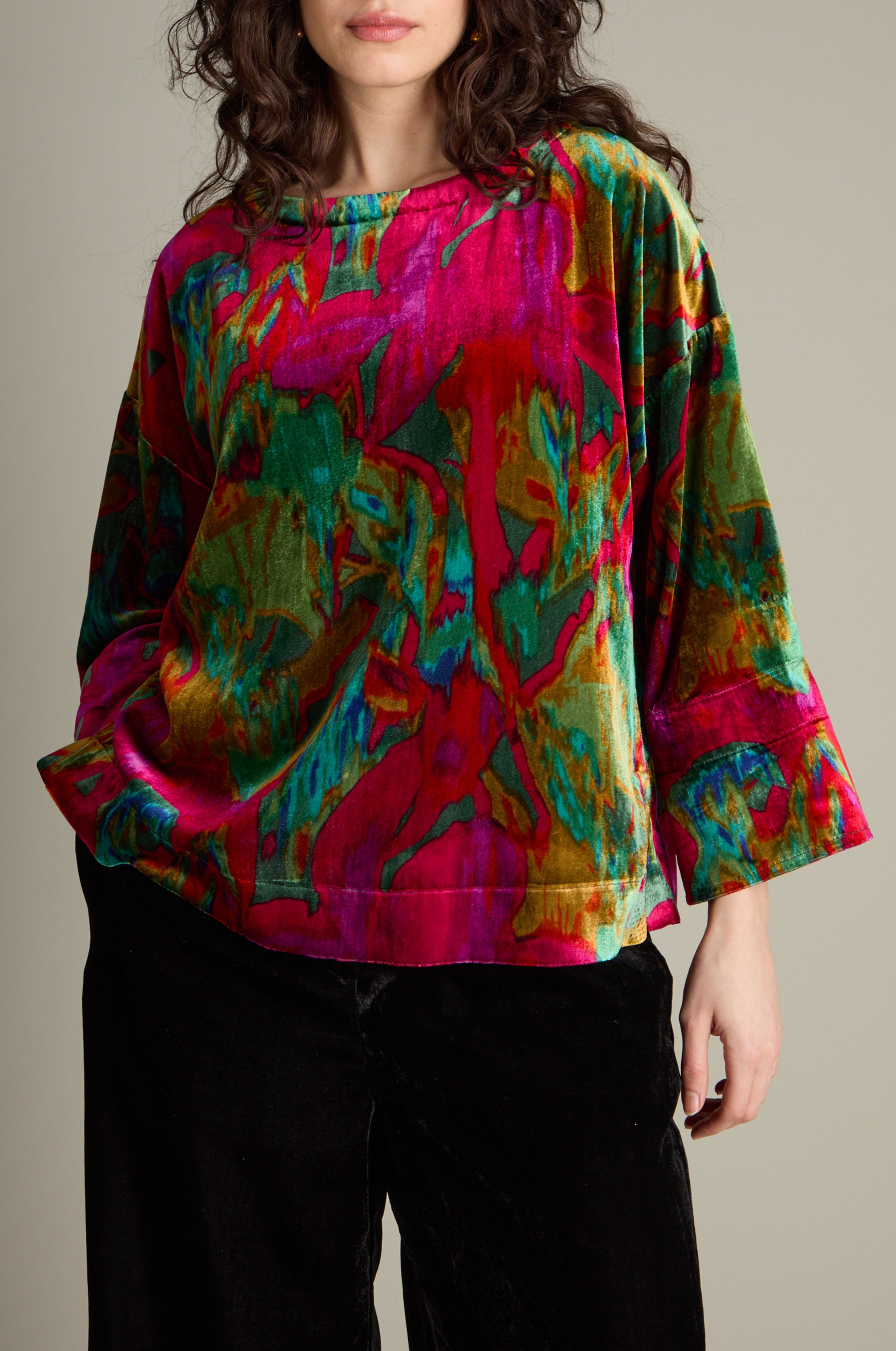 Botanicals Velvet Top - Multi
