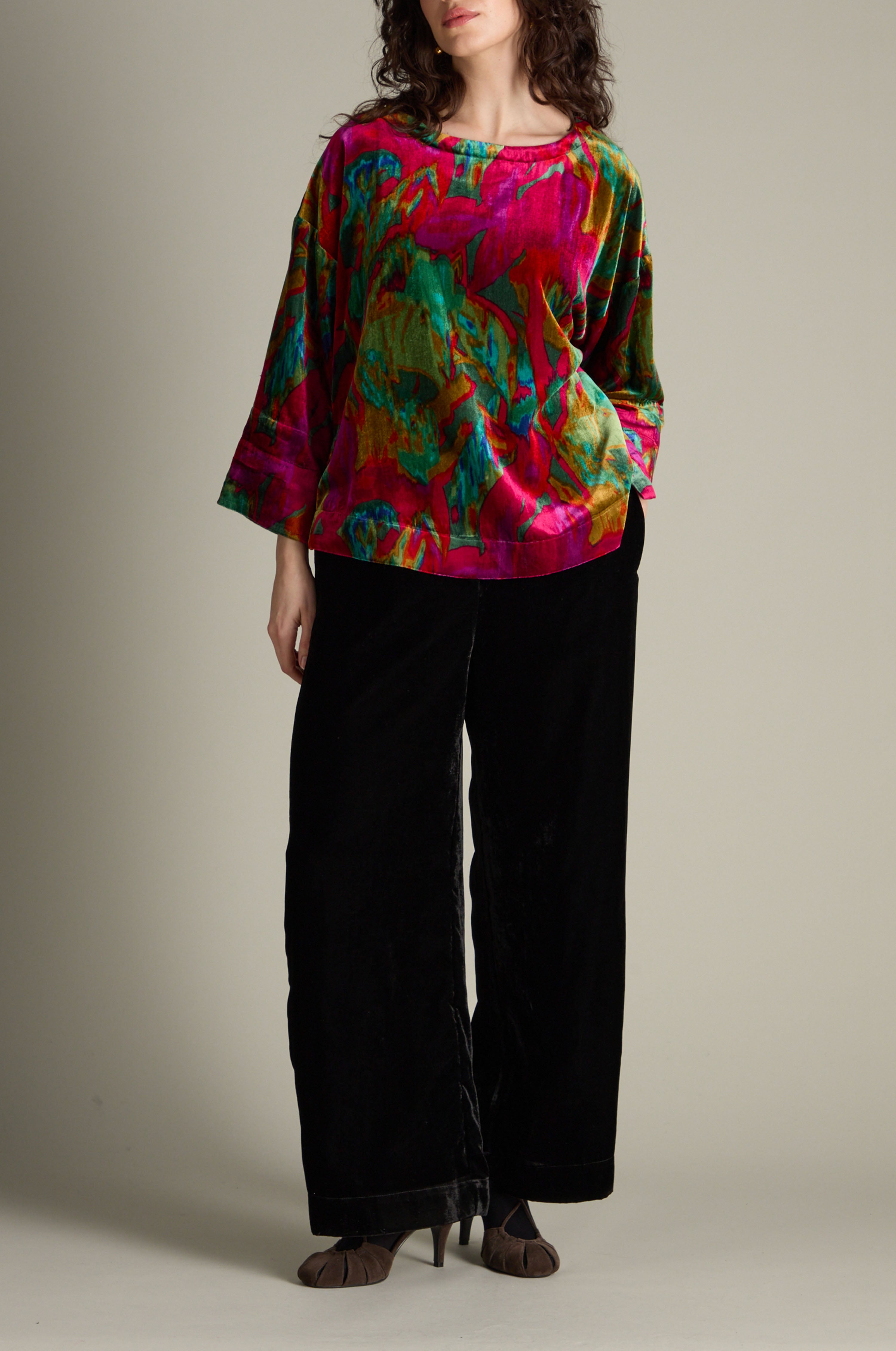 Botanicals Velvet Top - Multi