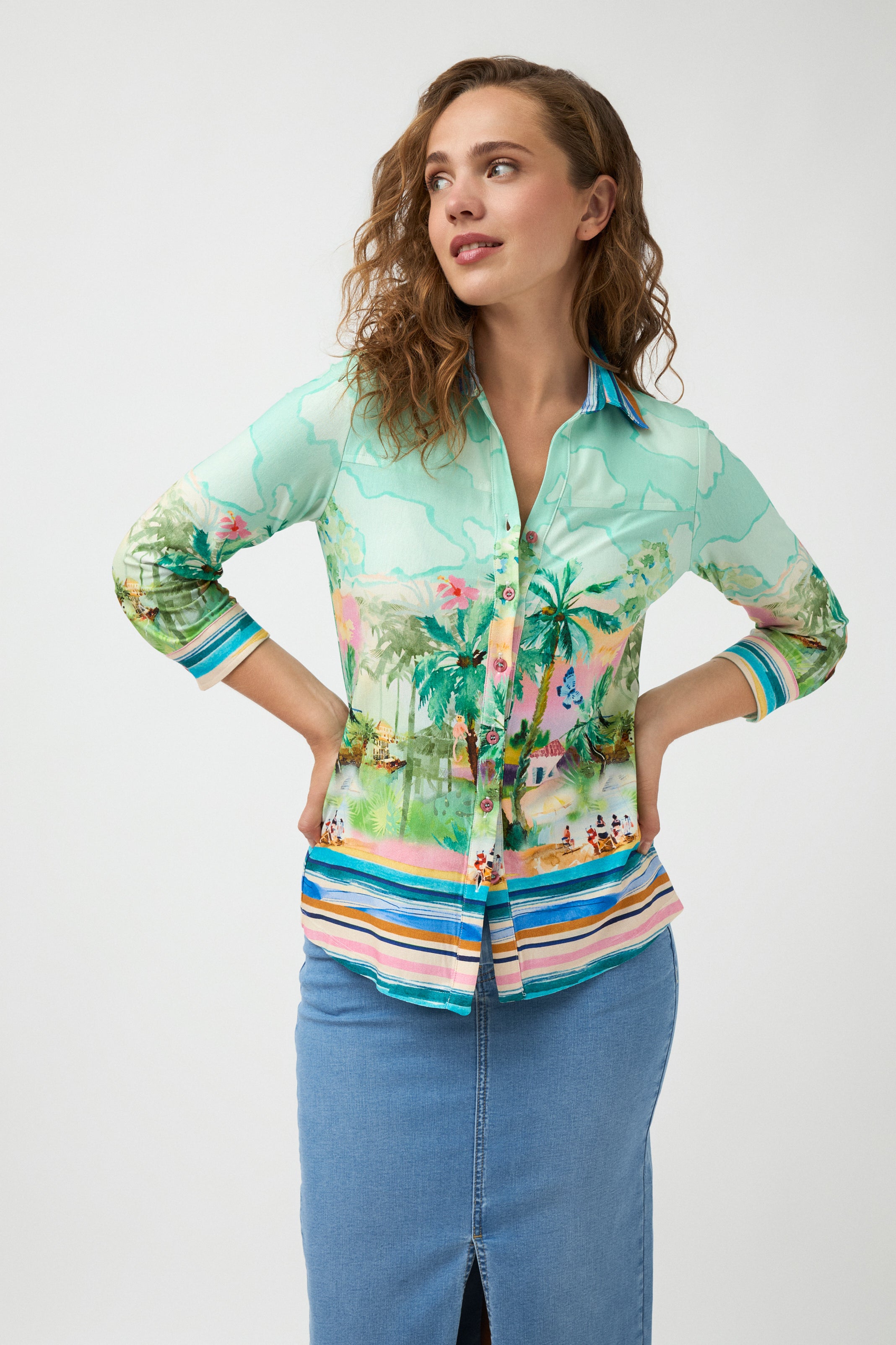Xenia Shirt - Teal