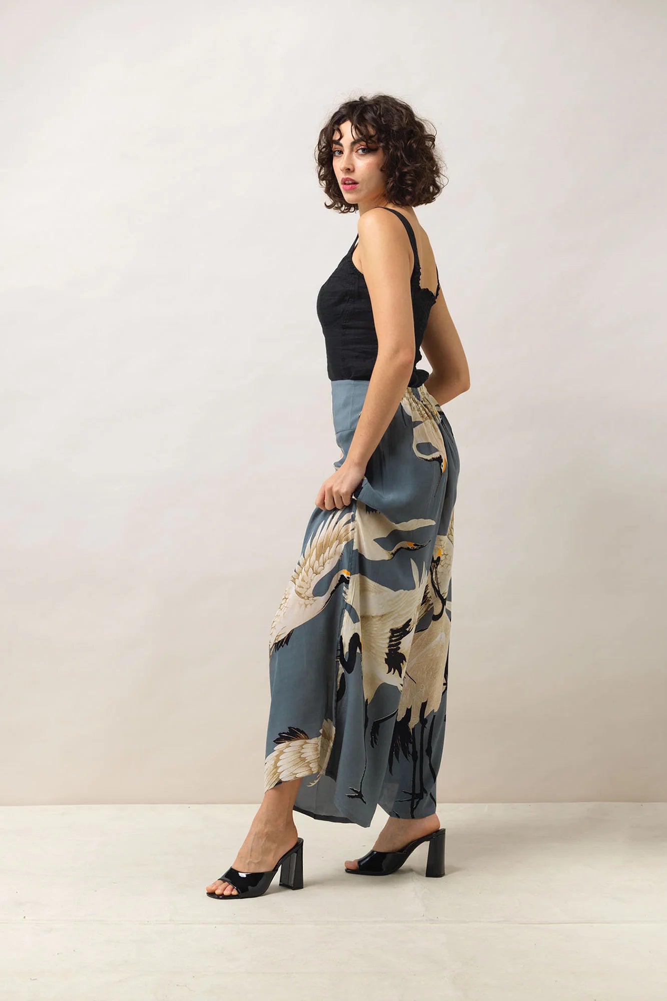 Palazzo Pants - Stork Slate