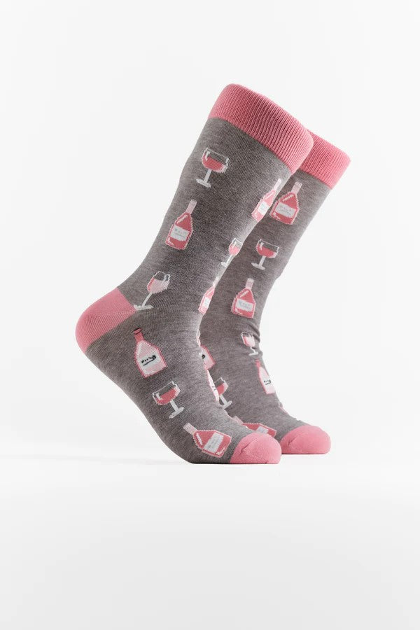 Rose O'Clock Socks - Grey
