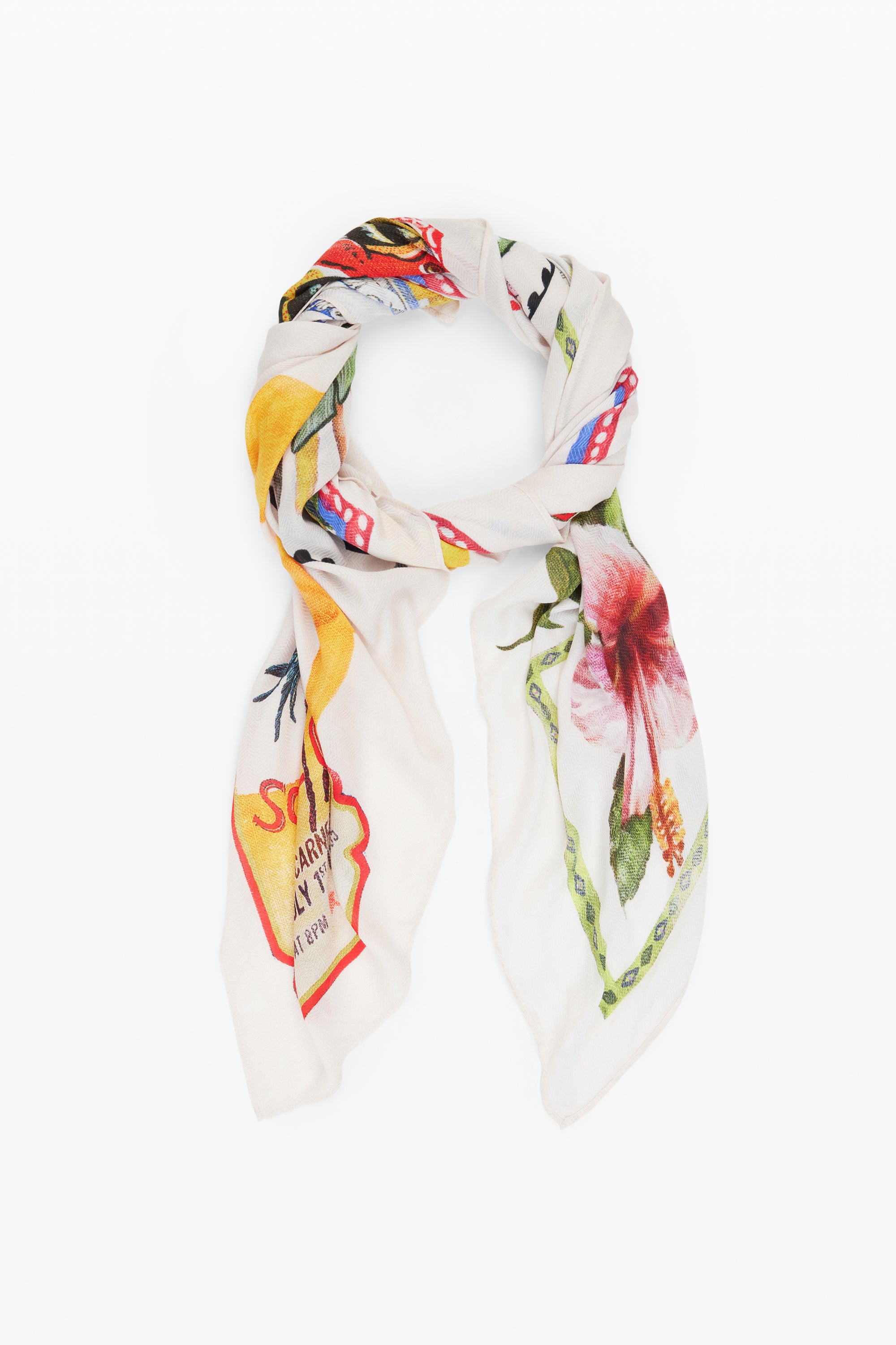Scarf - White/Multi