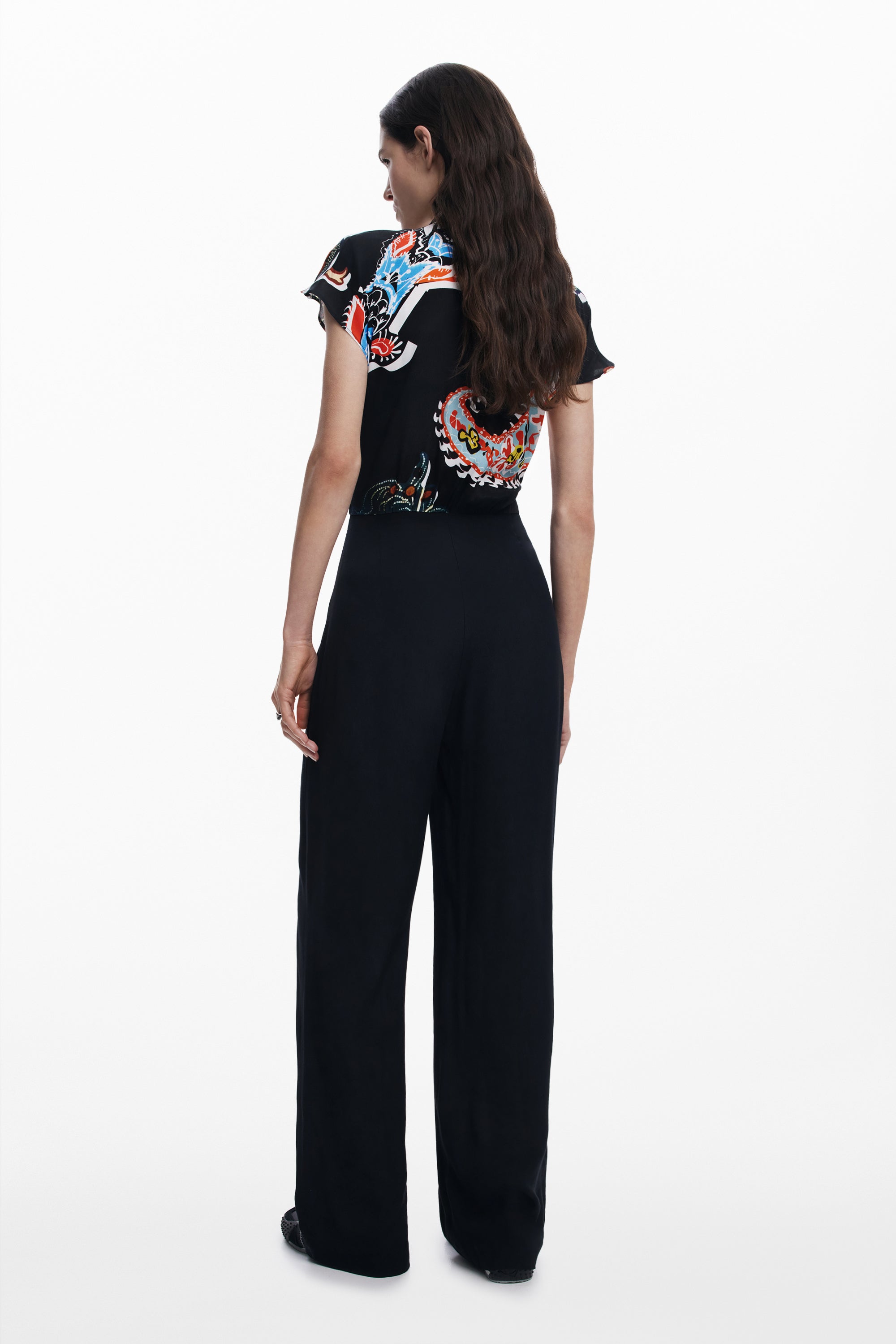 Abstract Jumpsuit - Black