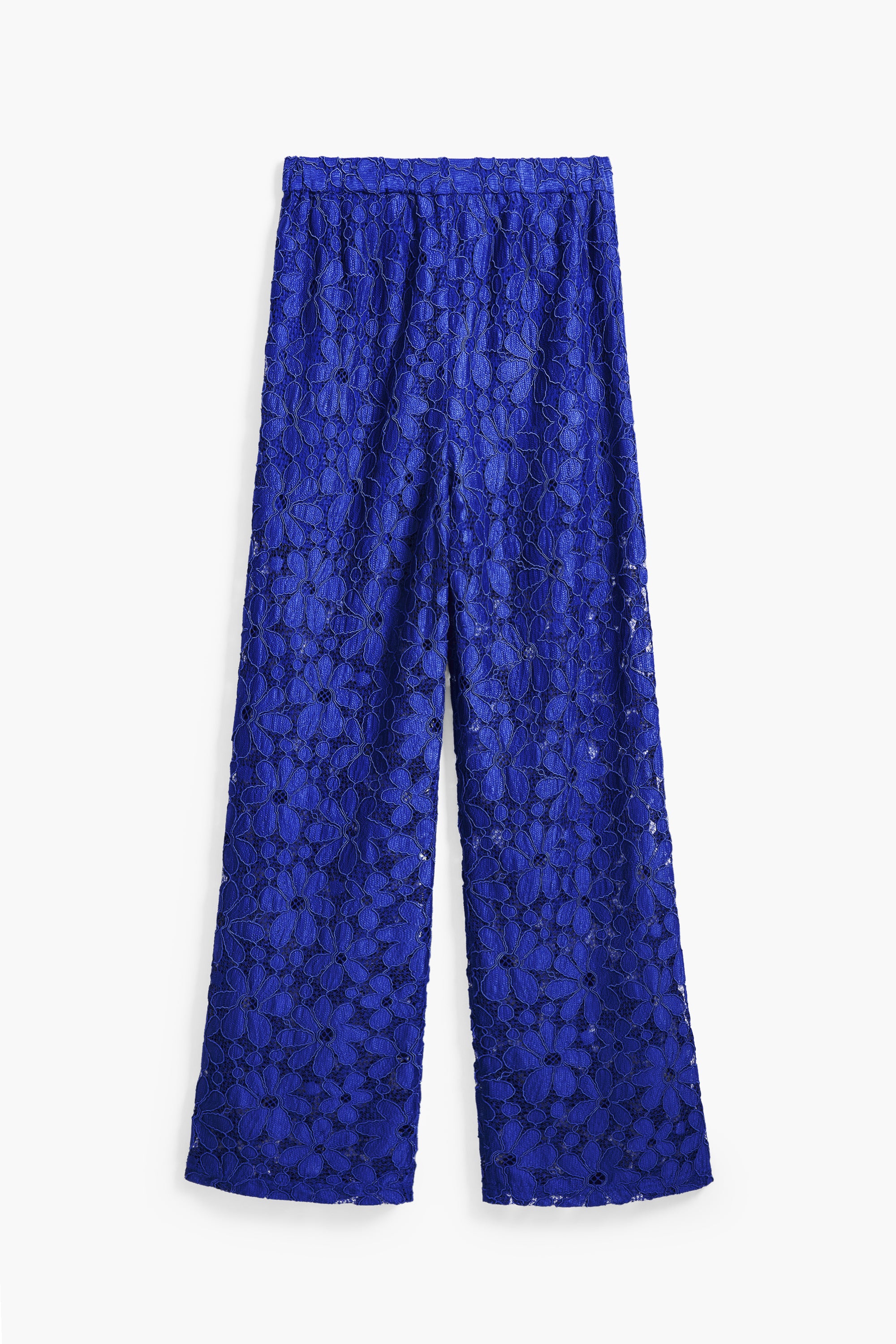 Lace Trousers - Blue