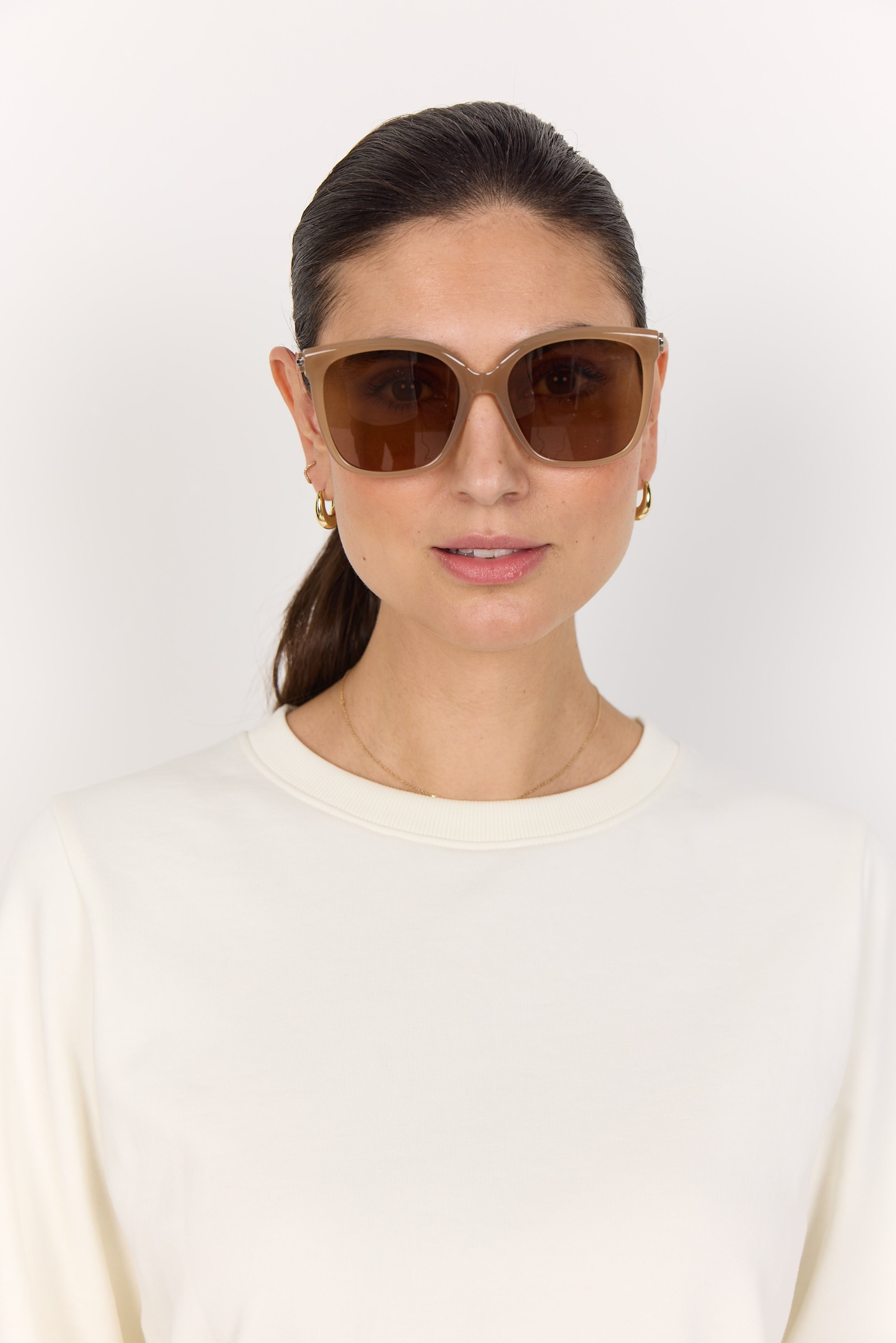 Oversized Sunglasses - Brown