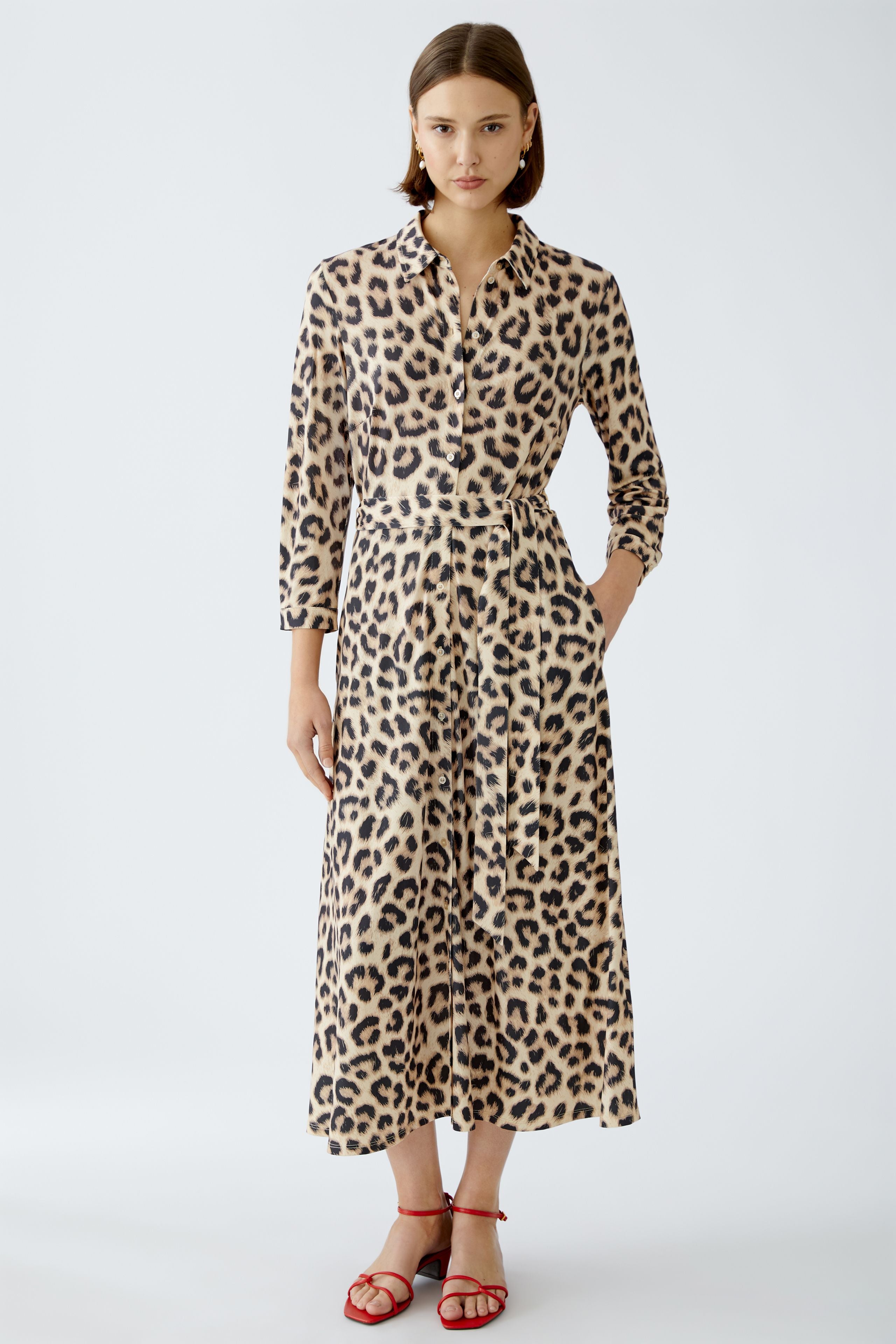 Shirt Dress - Leopard Print