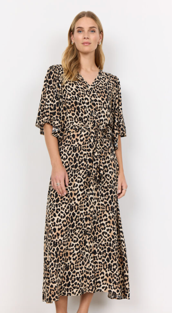 Pietta Dress - Leopard Print