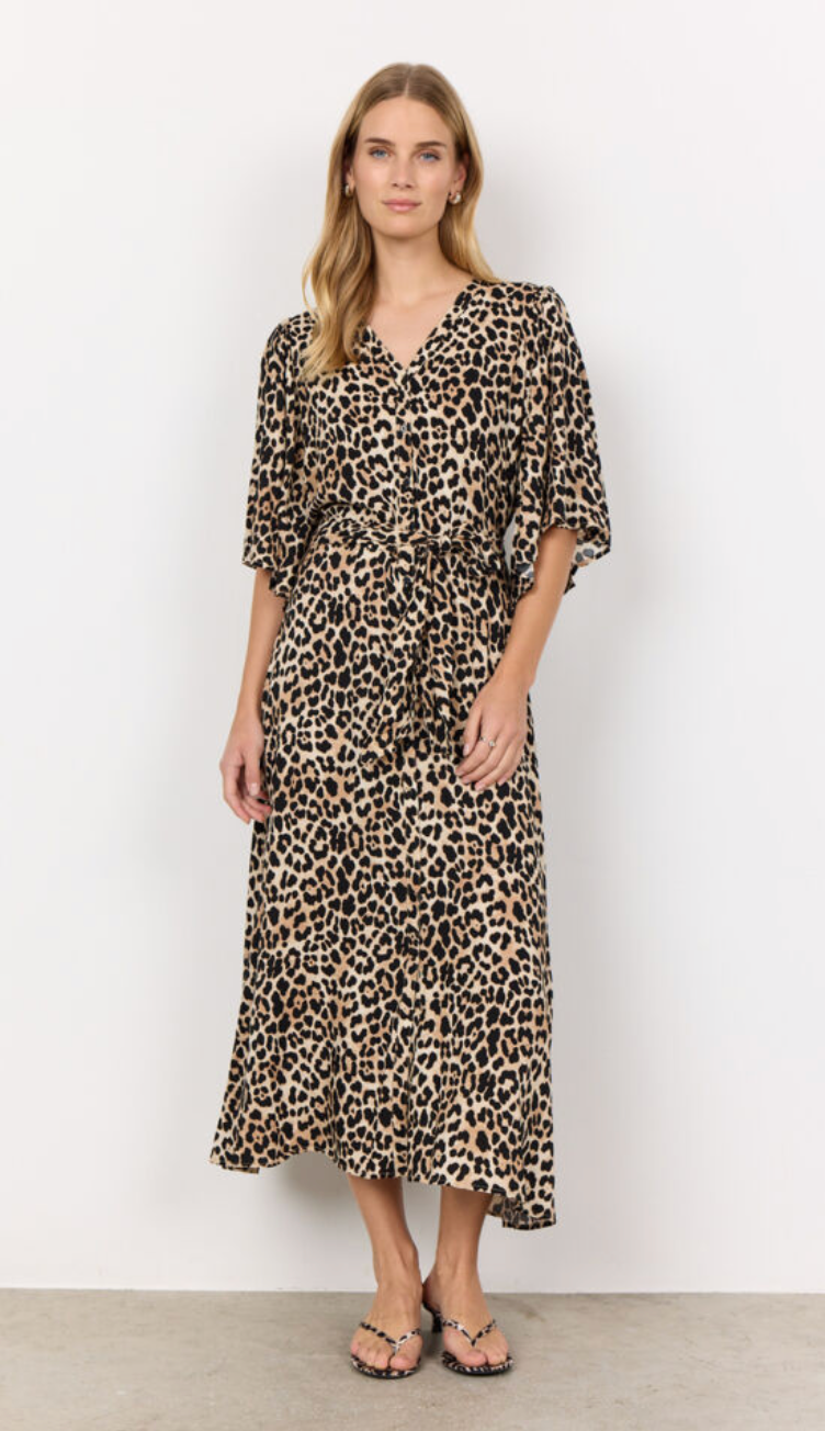 Pietta Dress - Leopard Print