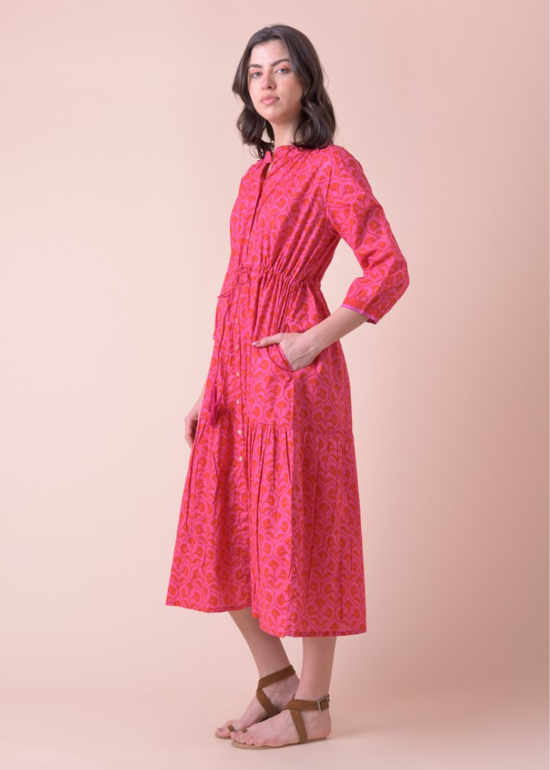 Tuscany Dress in Kajri Pink